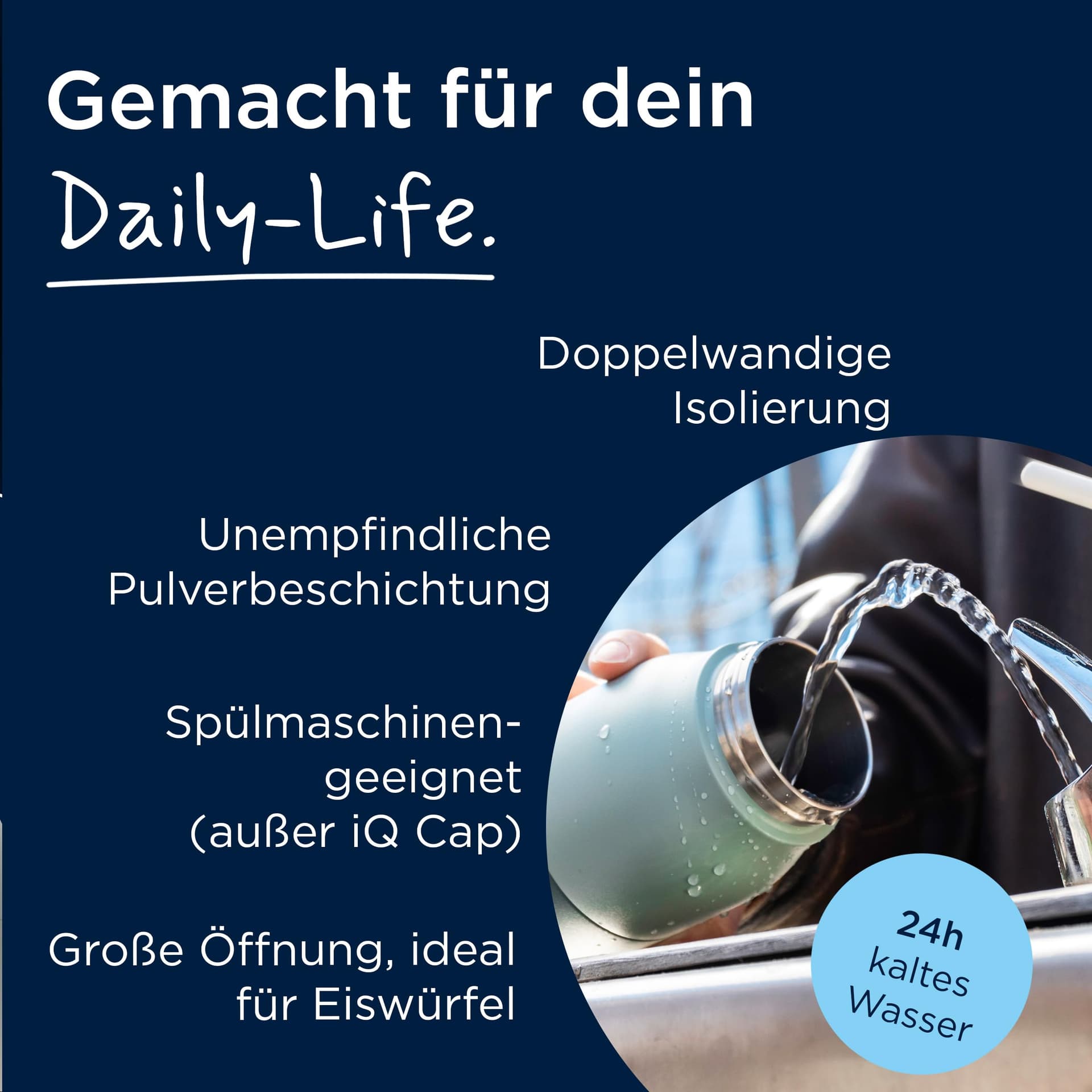 BRITA LARQ iQ Digitale Filter Trinkflasche schwarz (1 L – Bild 7