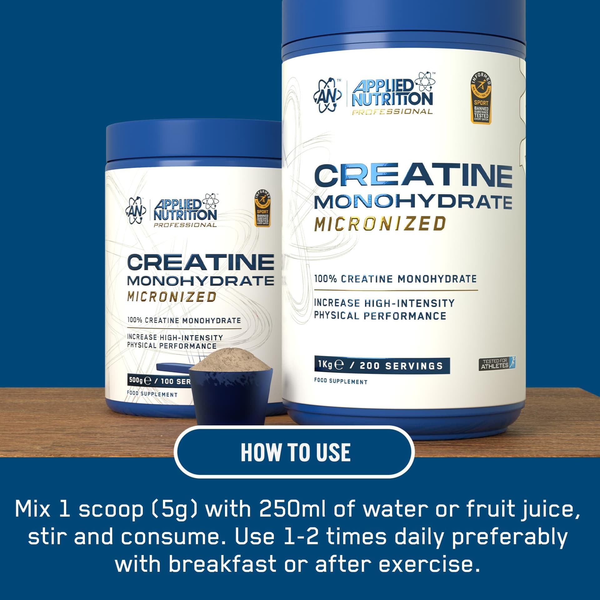 Applied Nutrition Creatine Monohydrate Powder 500g – Bild 4