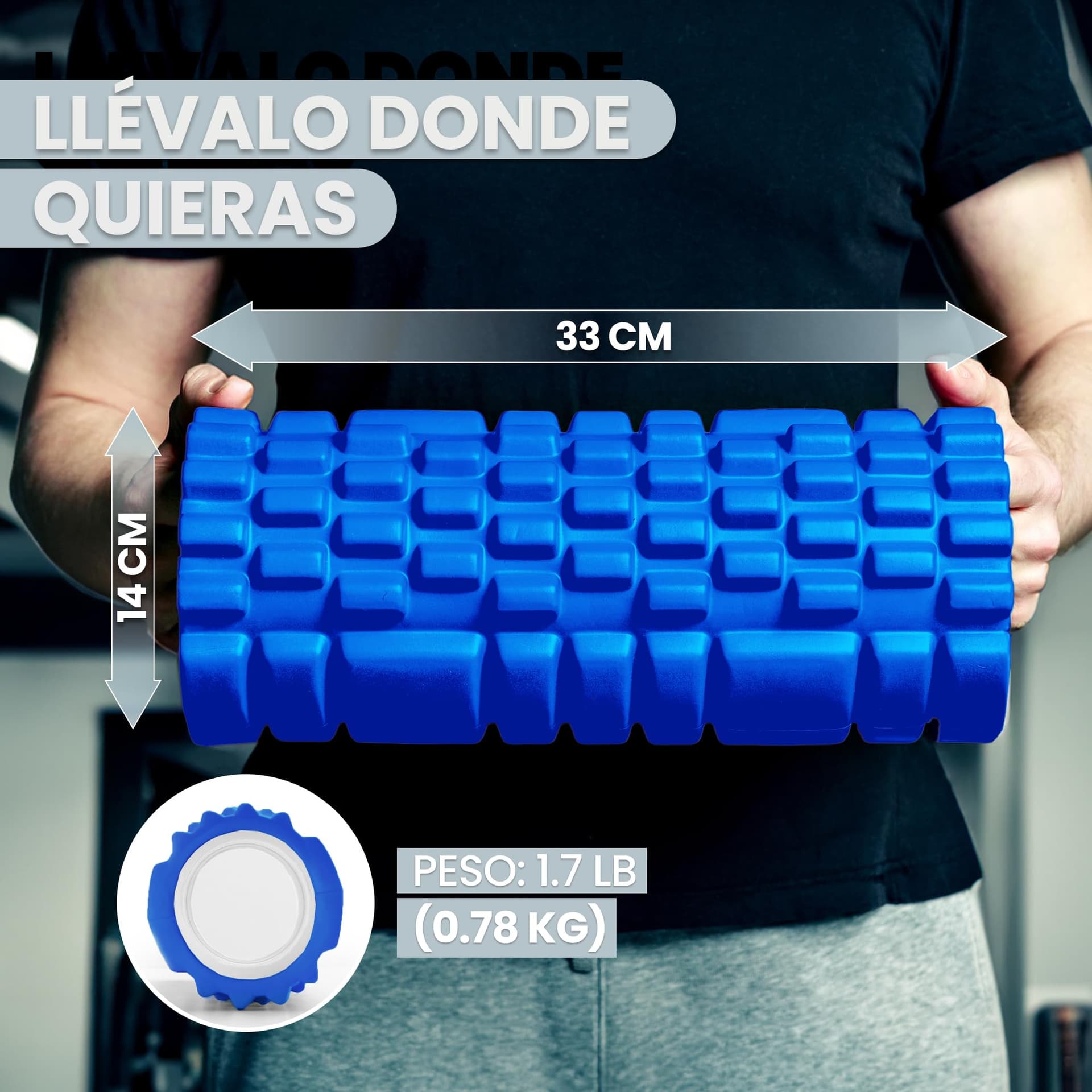 unycos Rodillo para Masajes Musculares【33x14 cm】Resiste 130 kg – Bild 5