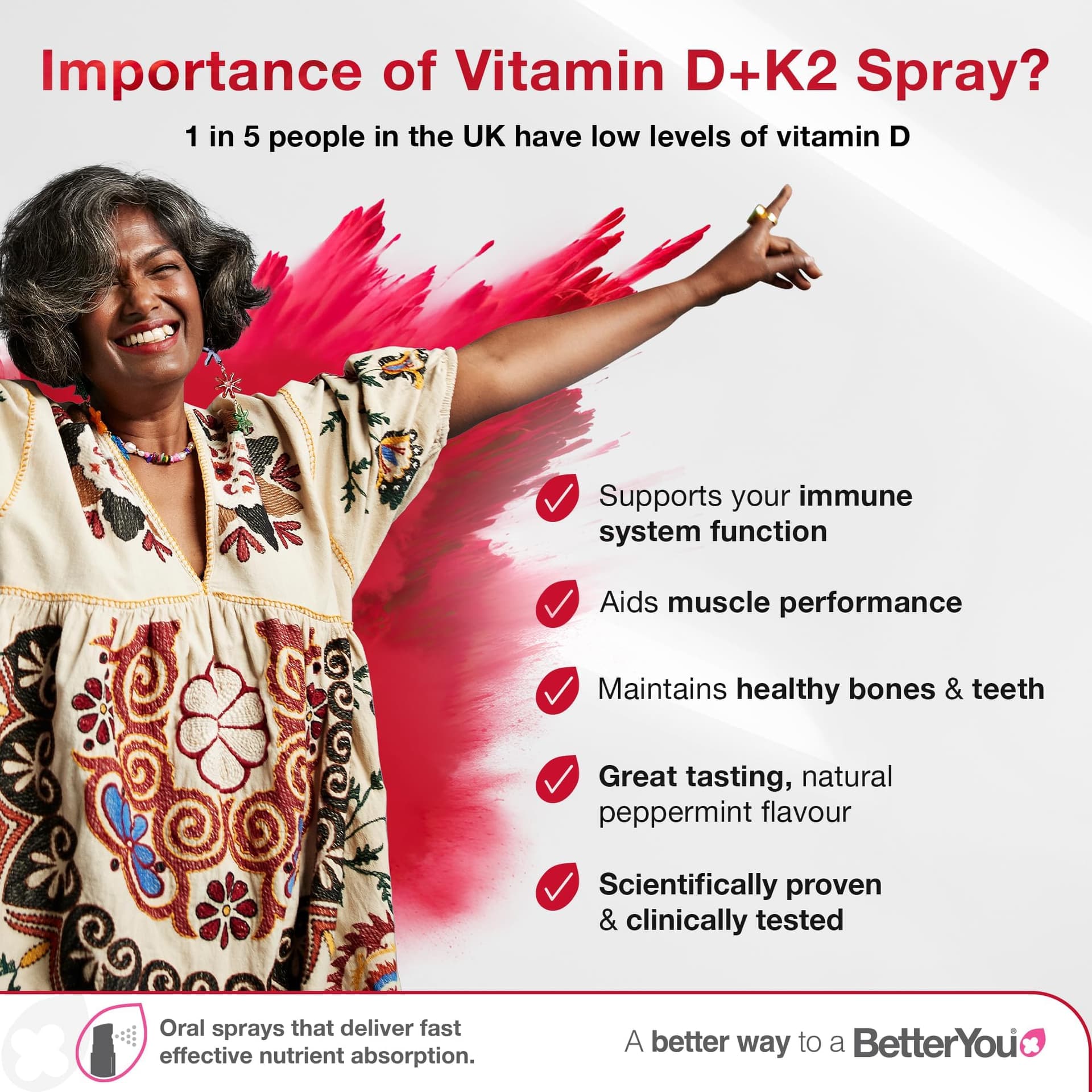 BetterYou Vitamin D3 K2 Oral Spray – Bild 2
