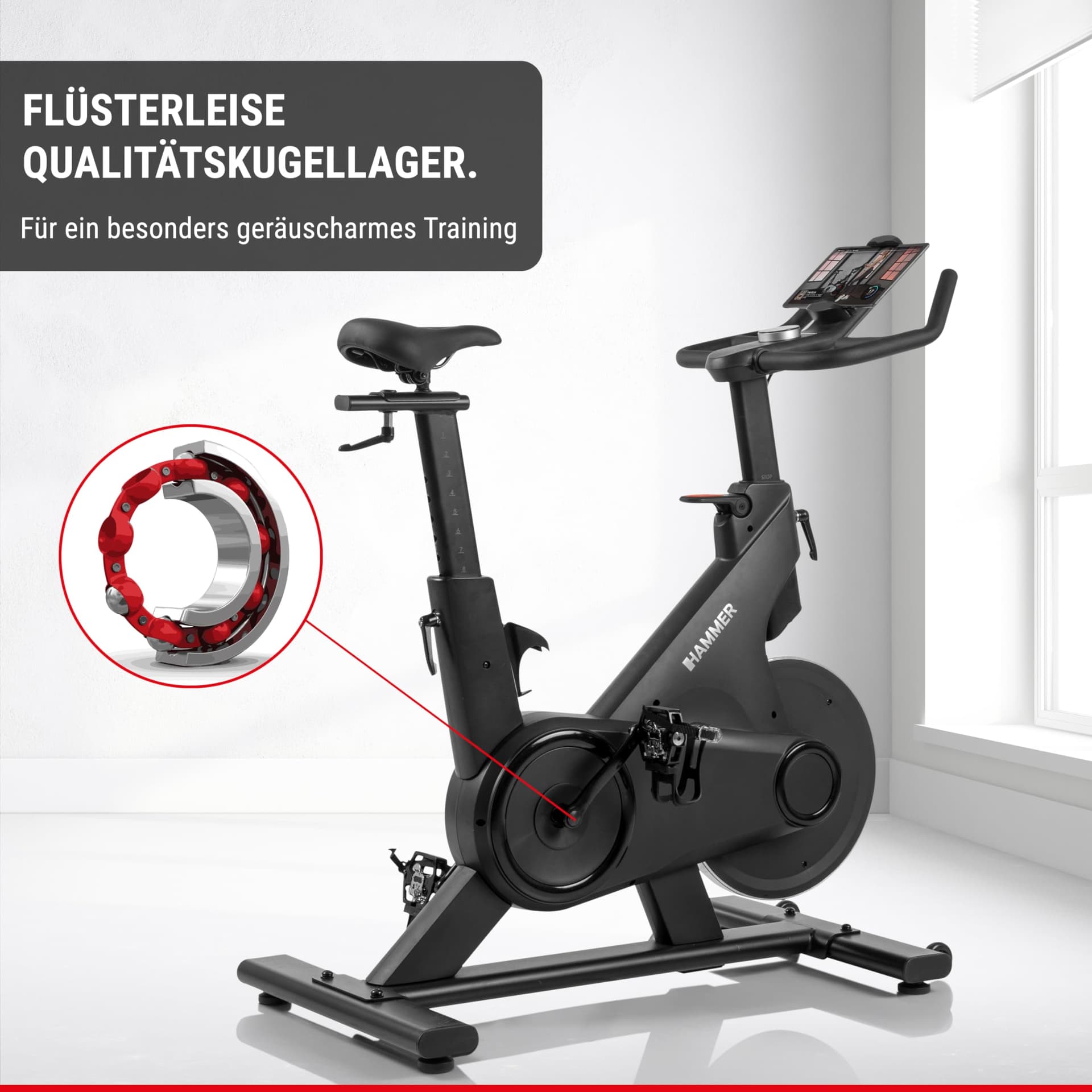 HAMMER Speedbike Speed Race X, Indoor Cycle, 20 kg – Bild 8