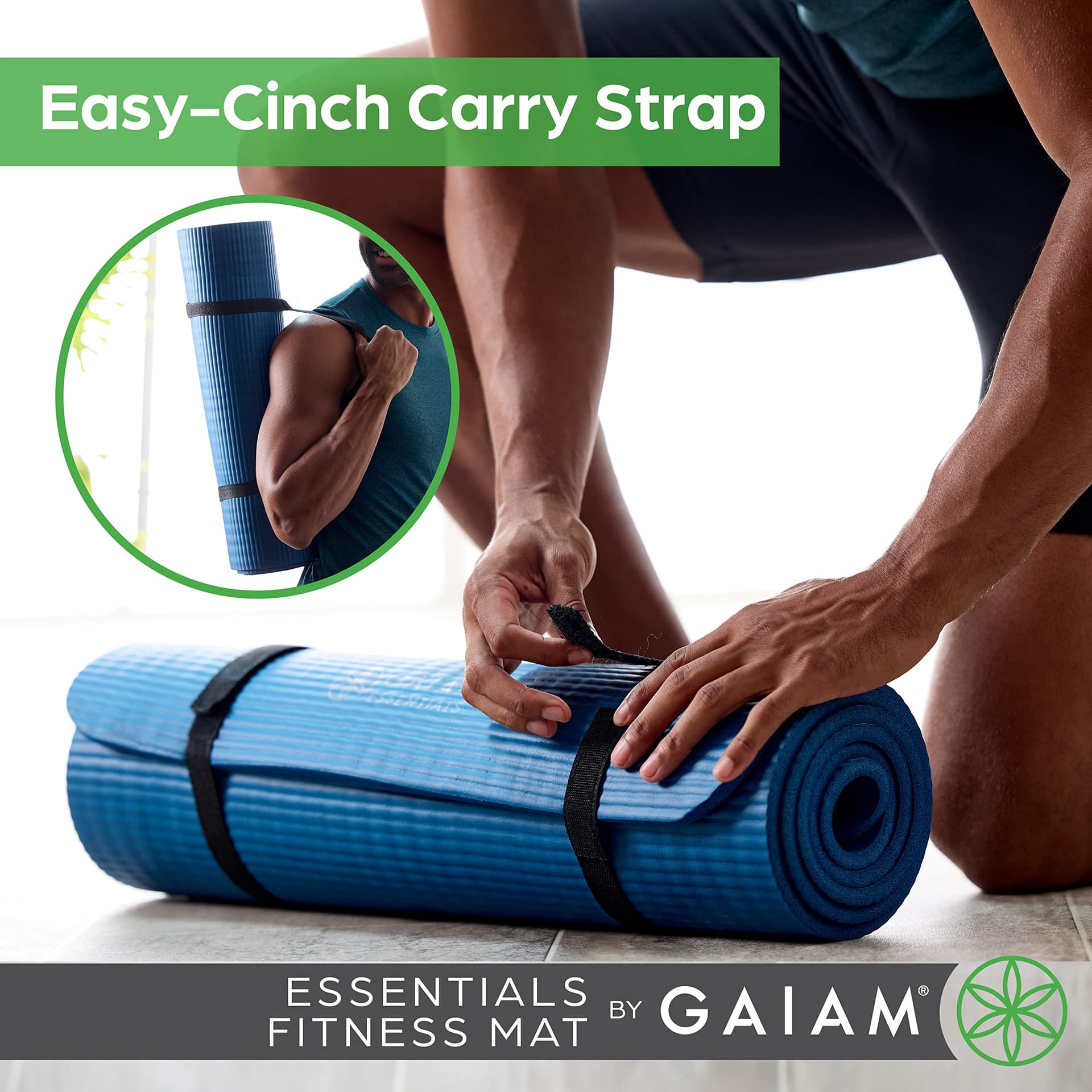 Gaiam Essentials Thick Yoga Mat Fitness & Exercise Mat with – Bild 3