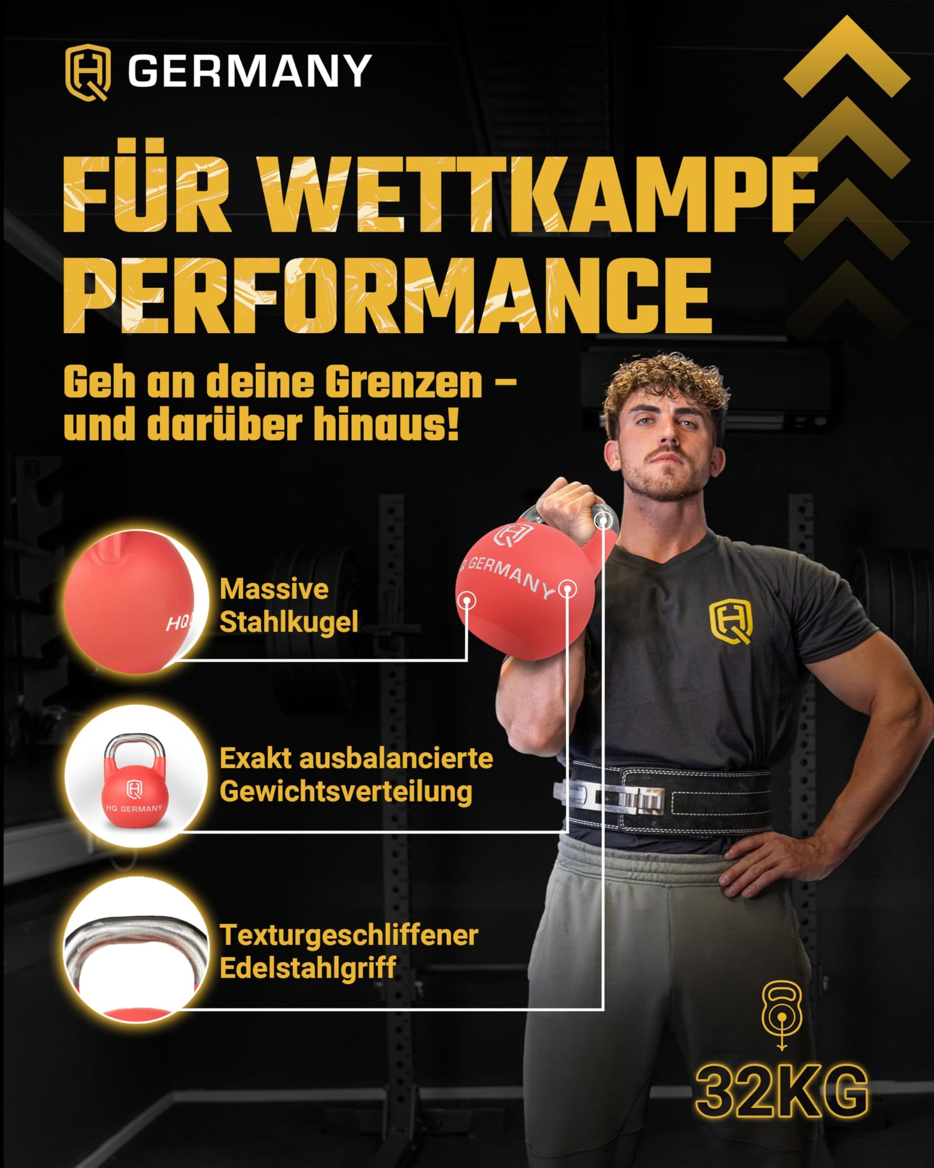 HQ Germany® Competition Kettlebell | 8-36kg – Bild 2