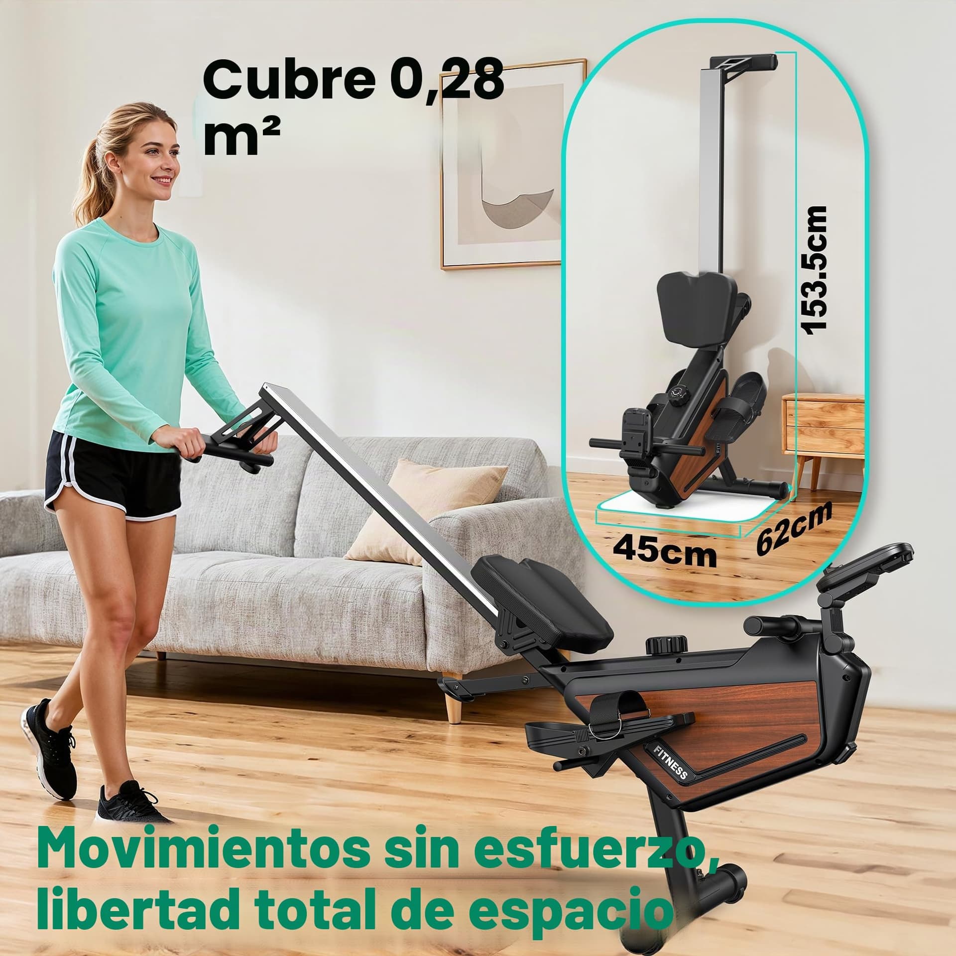 AeroMaze Máquina de remo magnética para el hogar – Bild 5