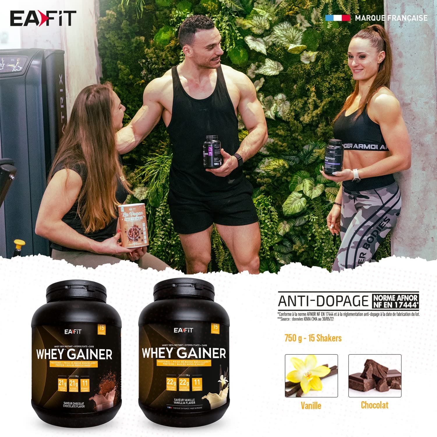 Eafit WHEY GAINER - EAFIT - Prise de masse musculaire et apport calorique - 22g – Bild 5