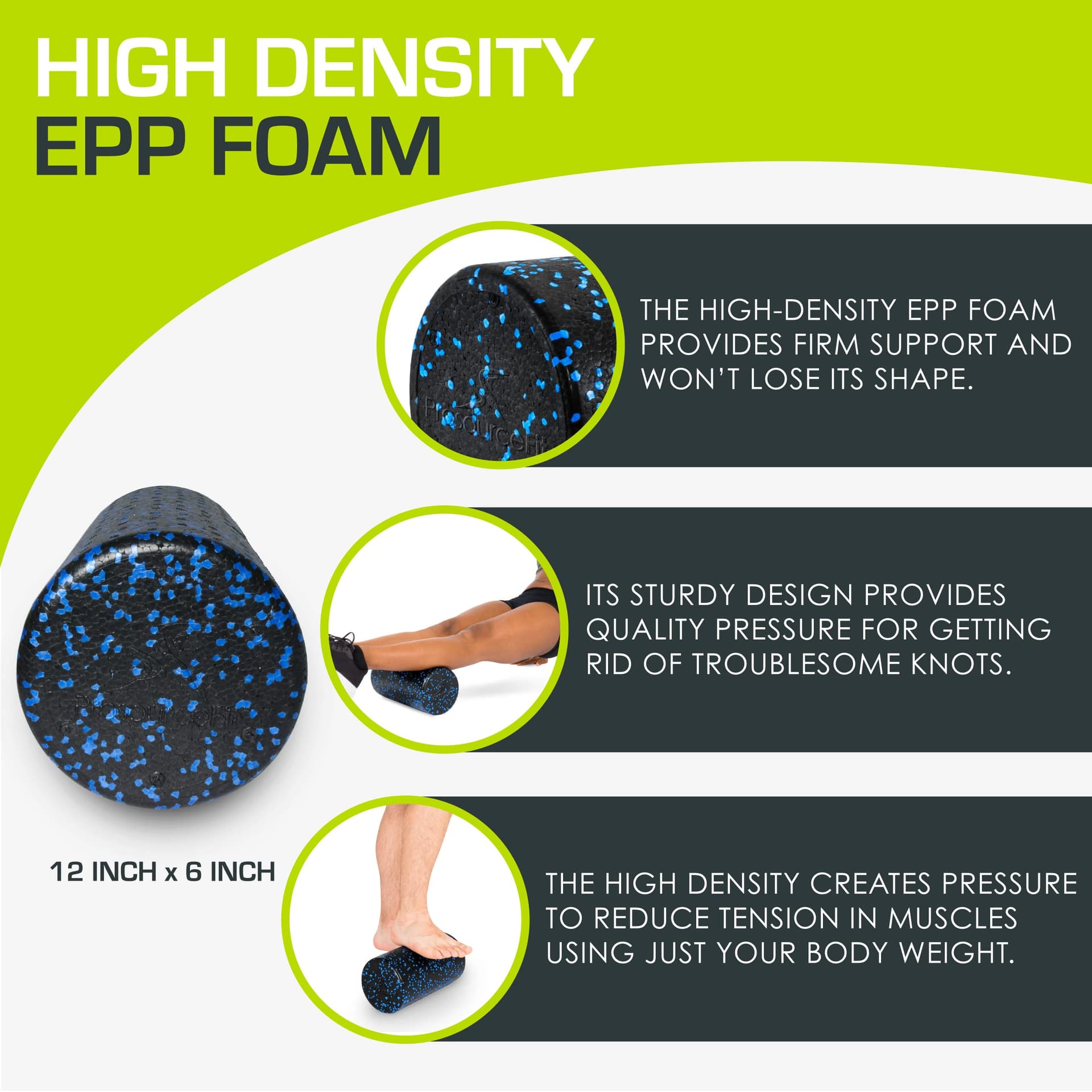 ProsourceFit High Density Foam Rollers 12 – Bild 3