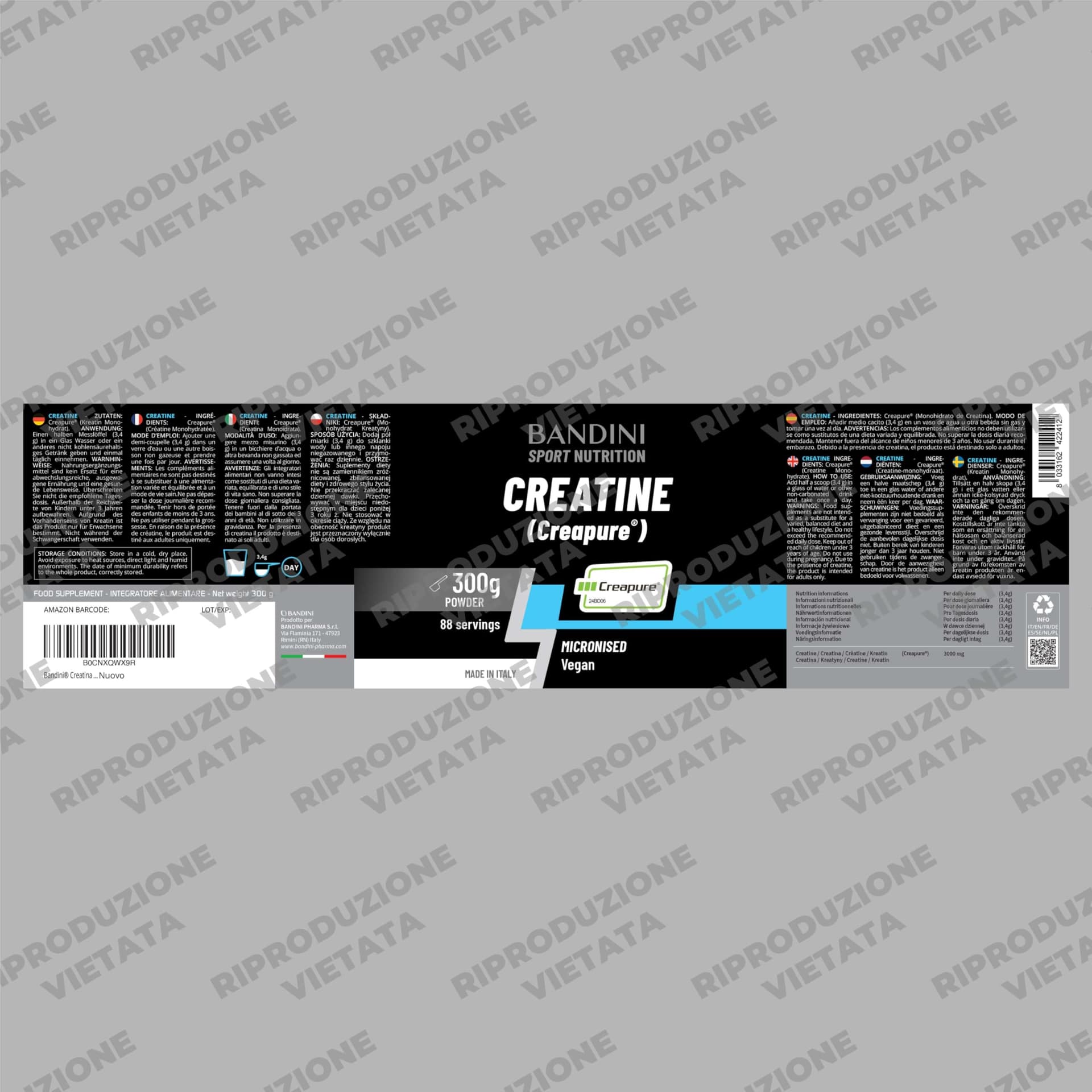 Bandini ® Creatina CREAPURE® Monoidrata in Polvere Pura – Bild 5