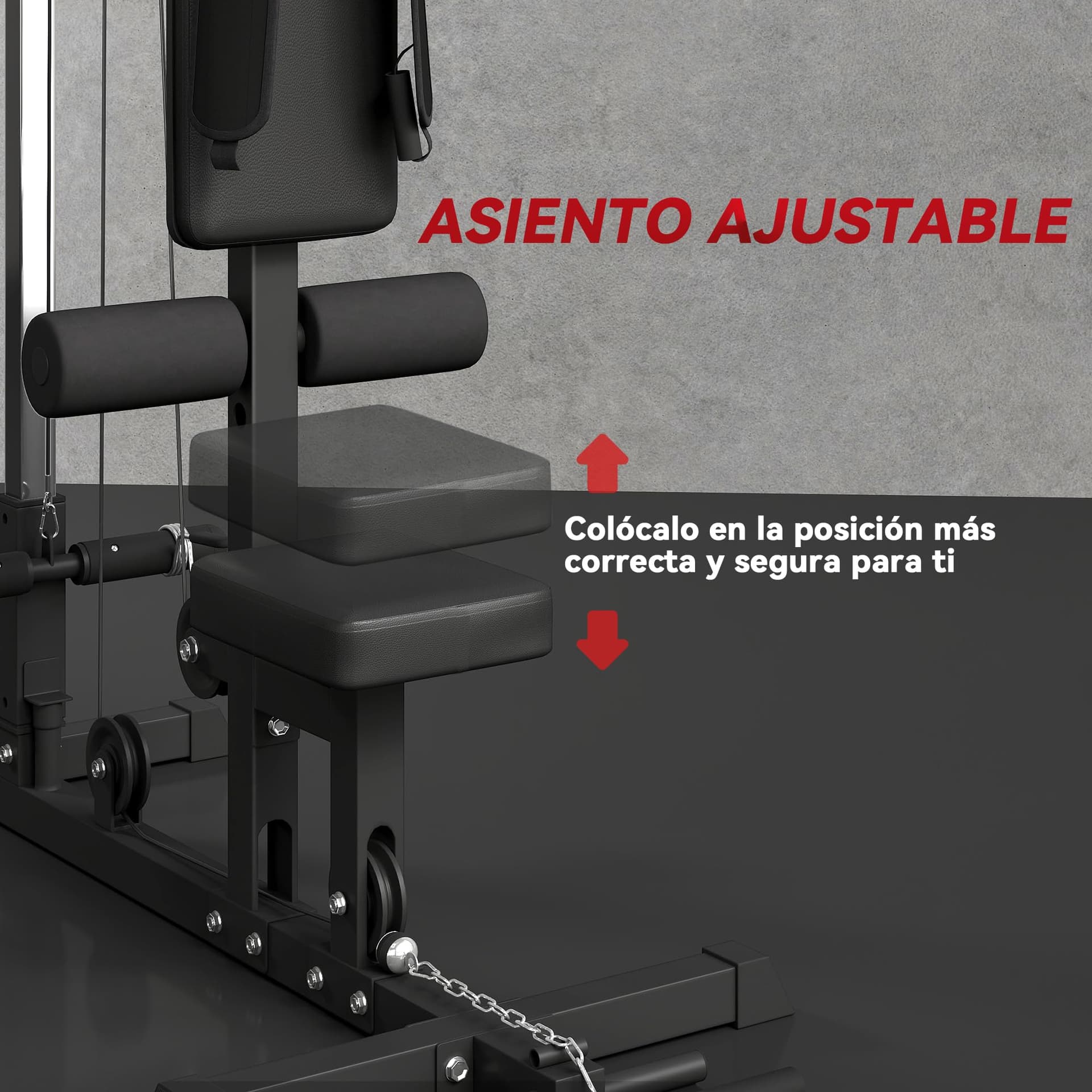 SPORTNOW Máquina Polea Alta y Baja – Bild 5