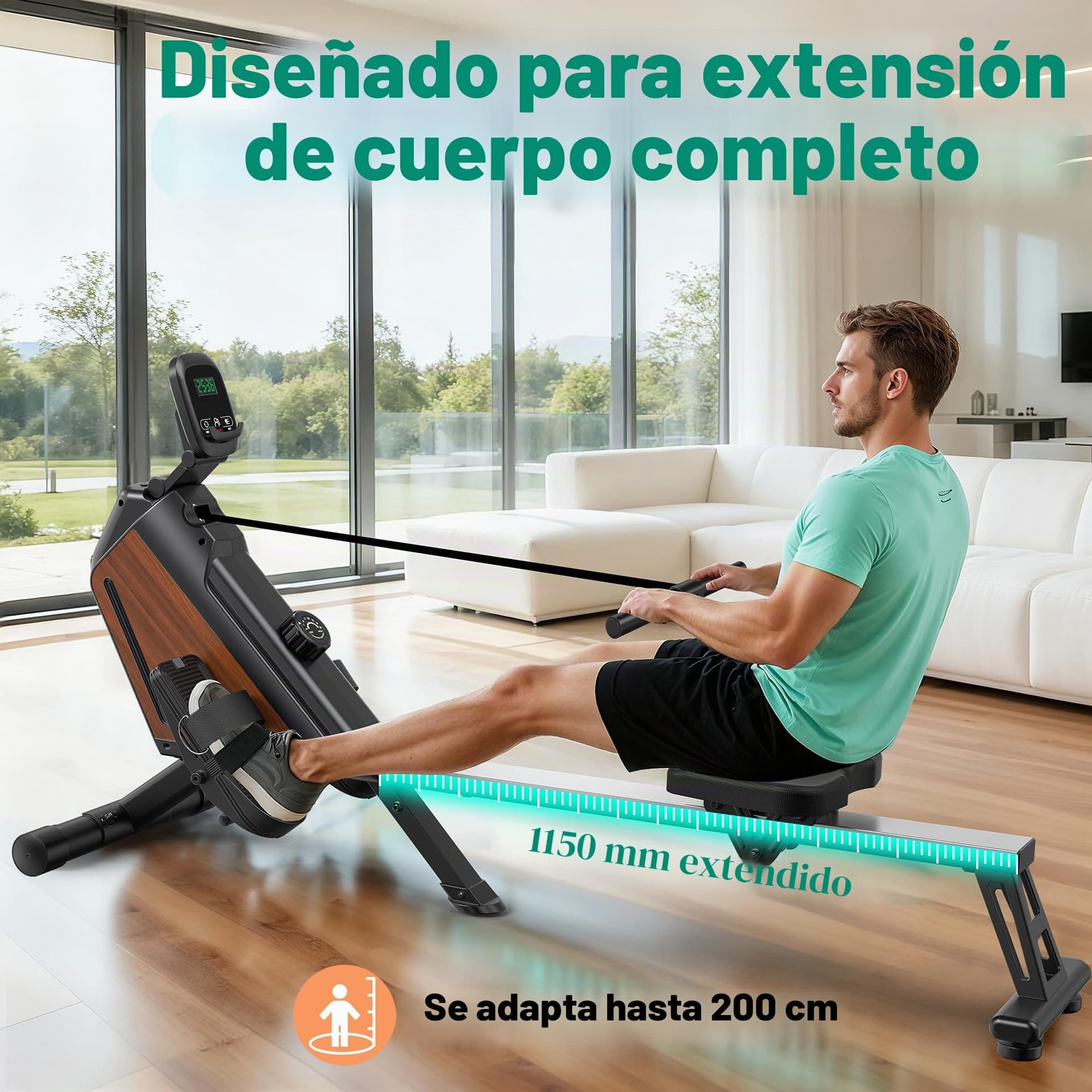 AeroMaze Máquina de remo magnética para el hogar – Bild 8