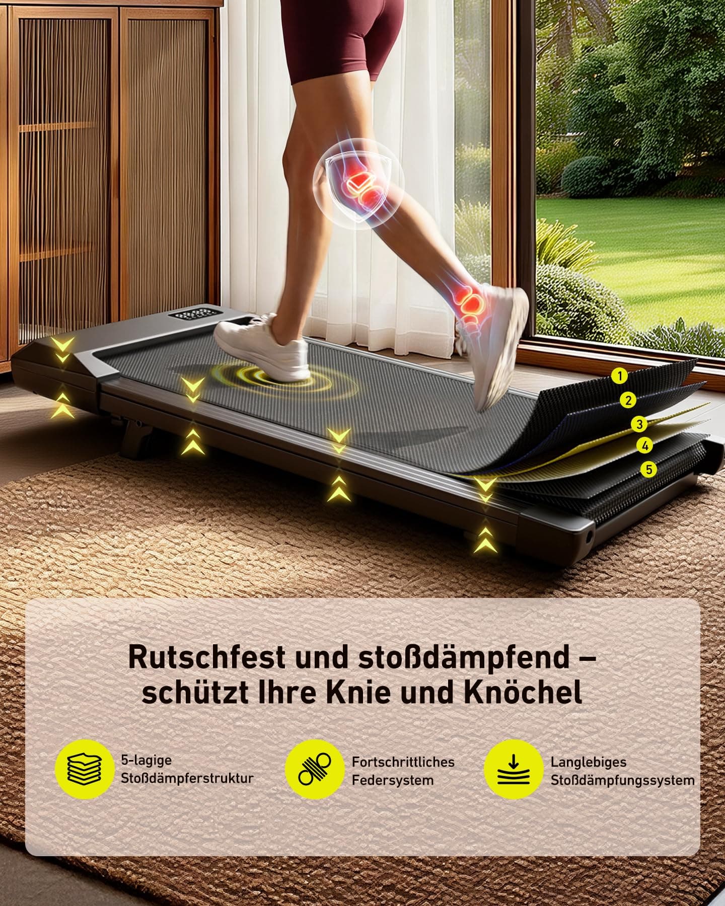 MJWW Raceable Walking Pad mit 6%-9% Steigung – Bild 7
