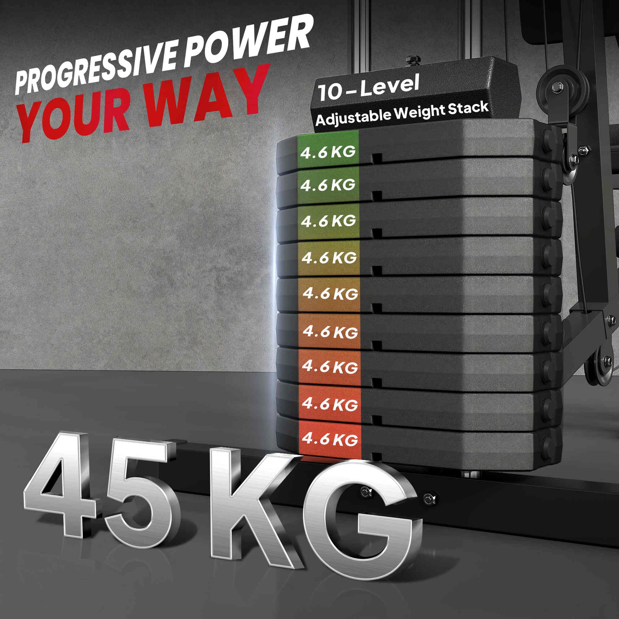HOMCOM Stazione Fitness per Allenamento a Casa e – Bild 4