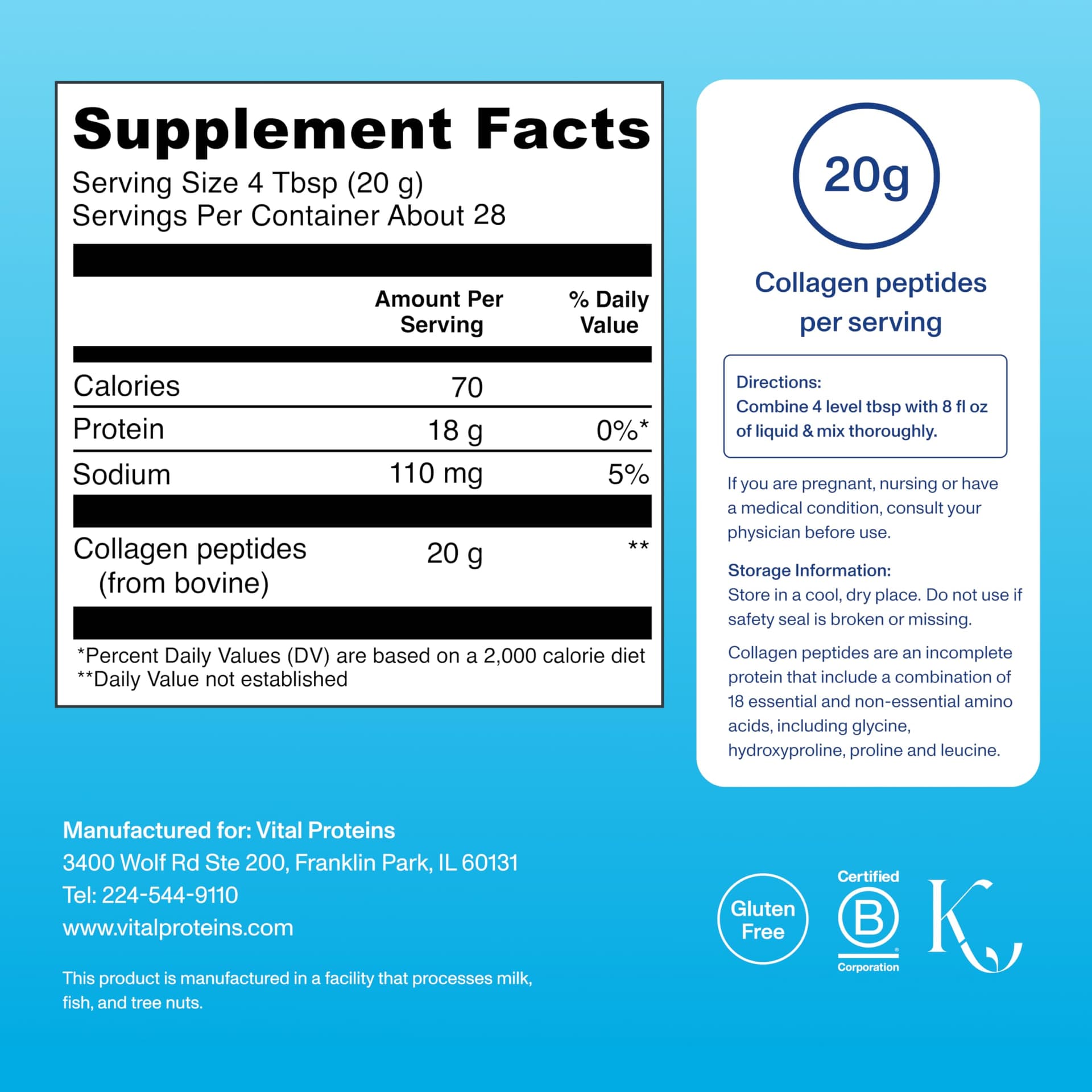 Vital Proteins Collagen Peptides Powder – Bild 3