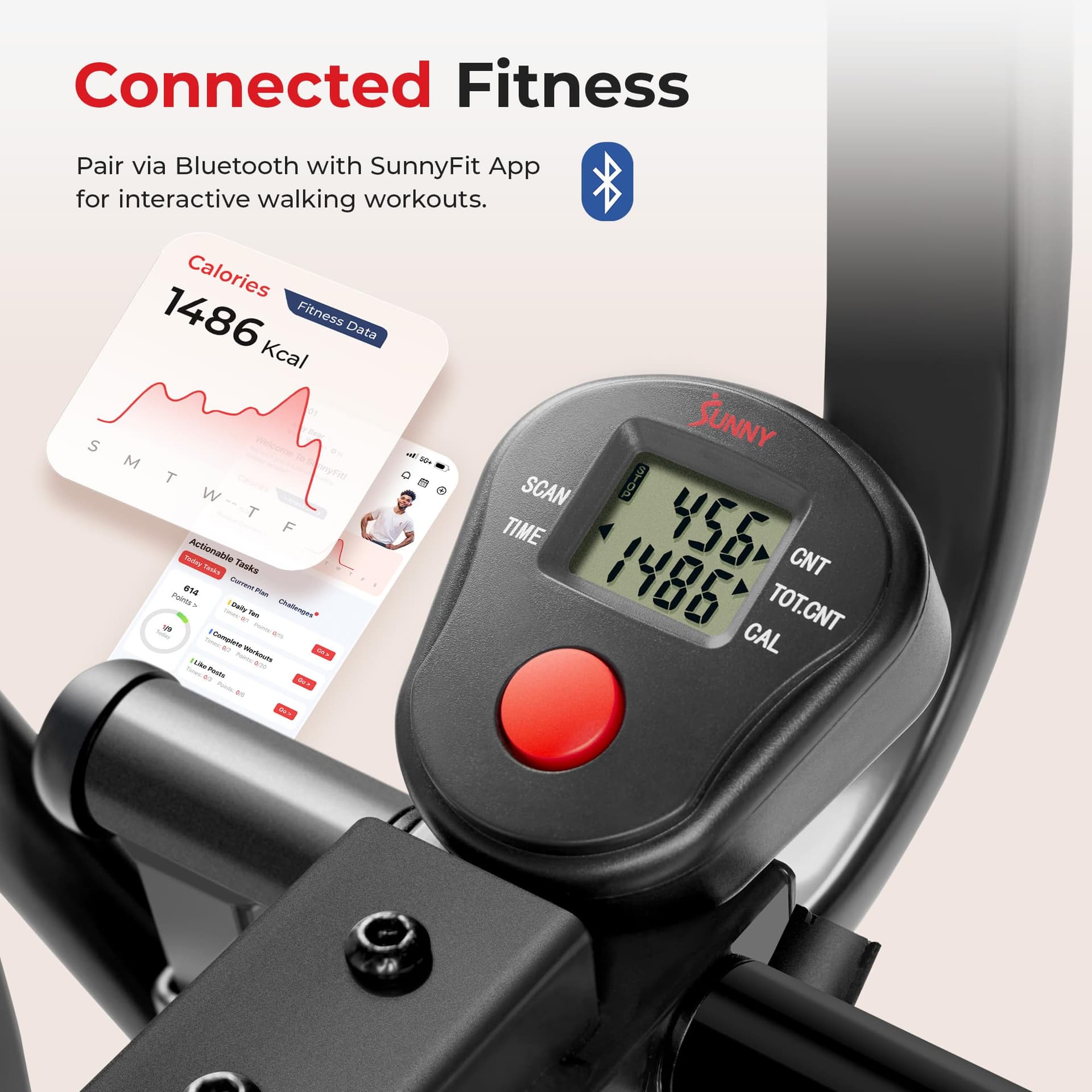 Sunny Health & Fitness SF-E902S Air Walk Pro Trainer – Bild 4