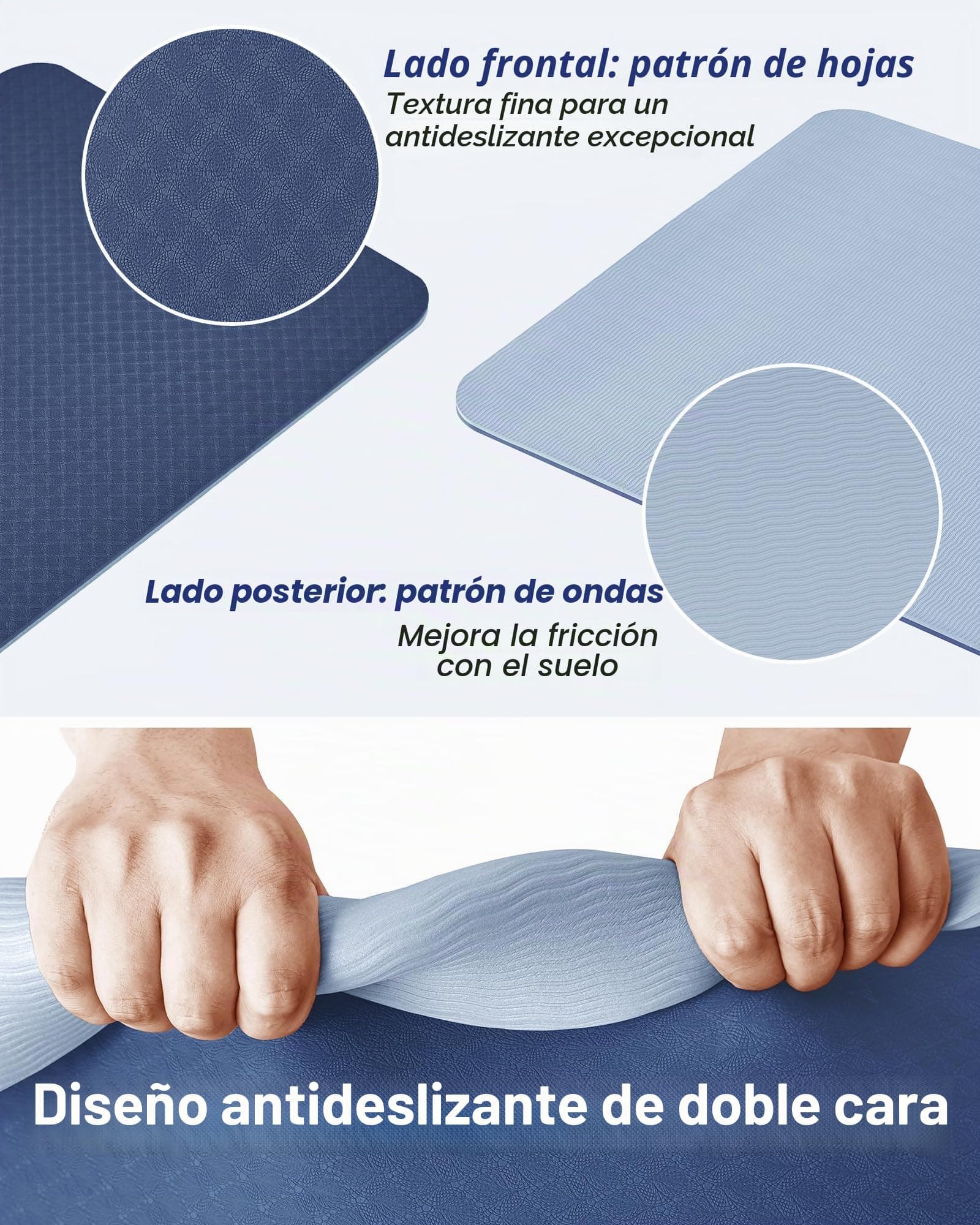 Narwhal Oak & Tea Tapete de Yoga Grueso y Antideslizante Para – Bild 3