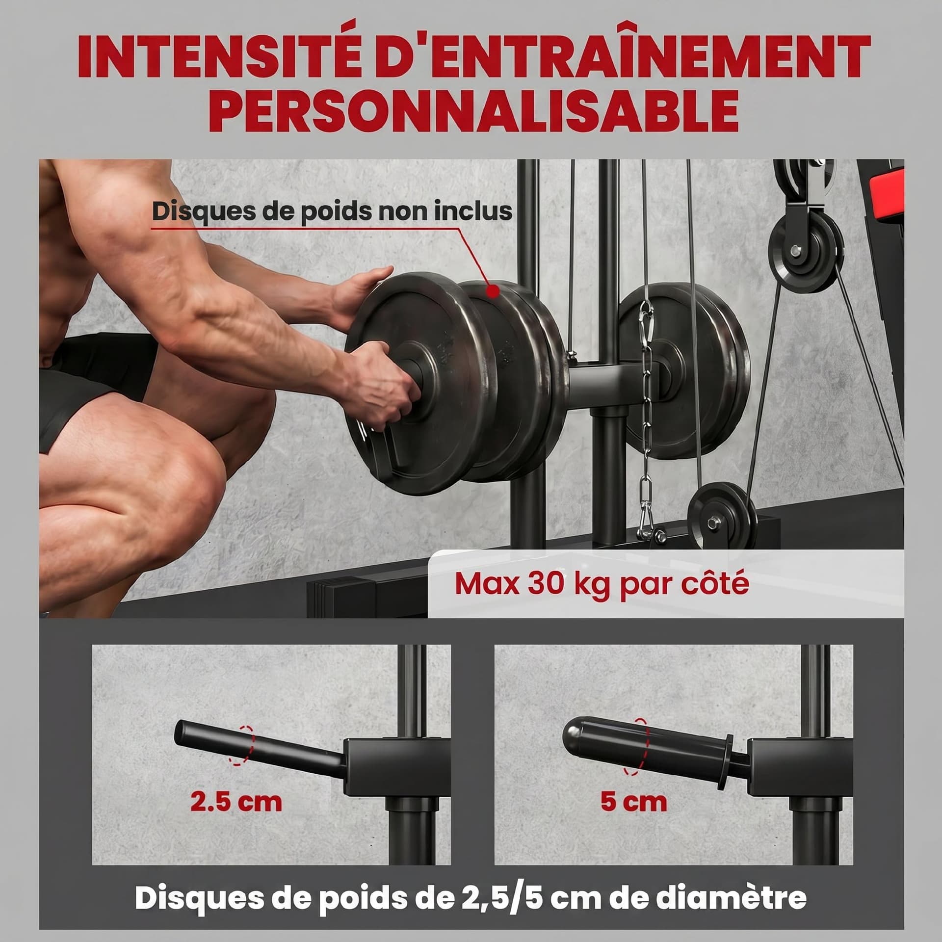 SPORTNOW Station de Musculation – Bild 3