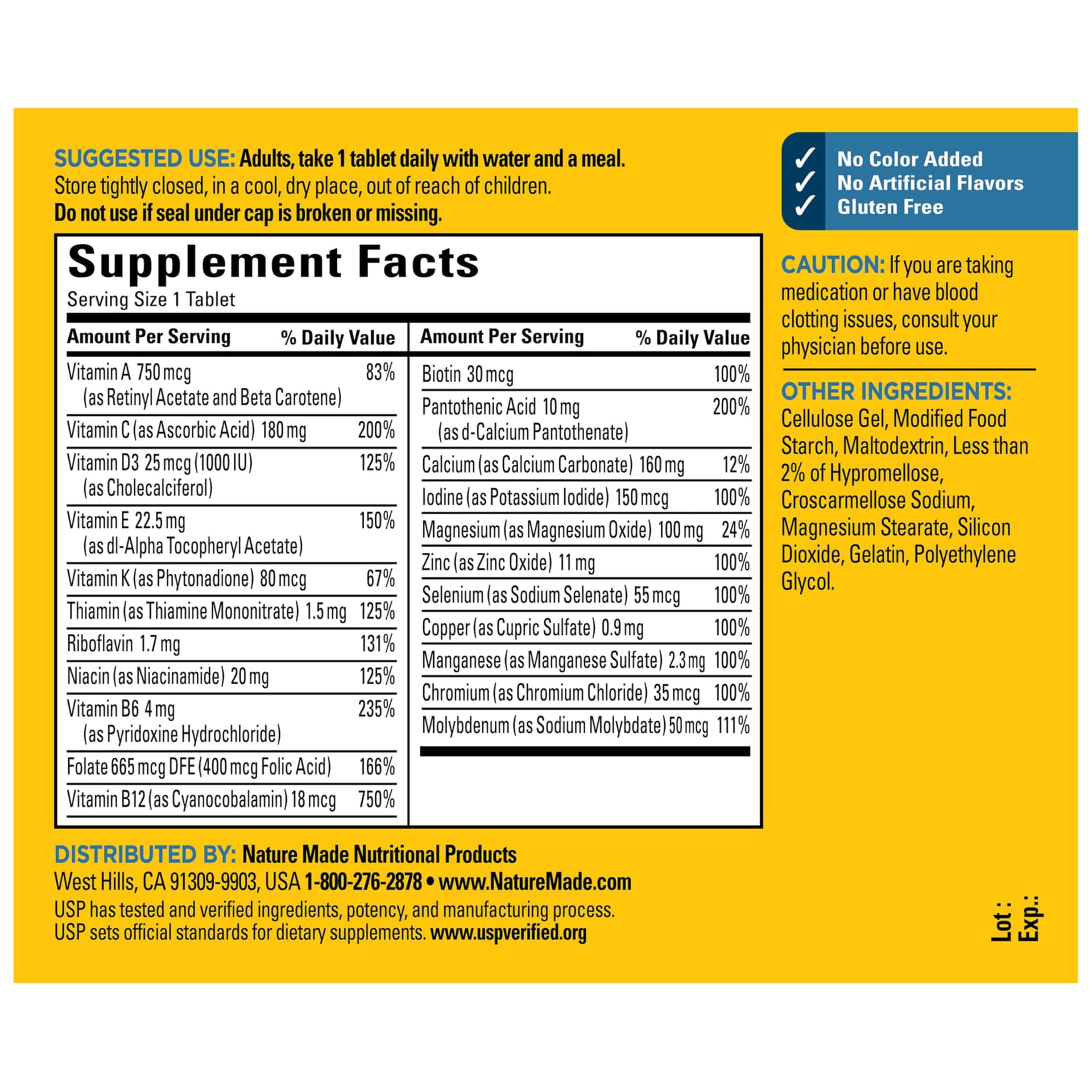 Nature Made Multivitamin for Him – Bild 7