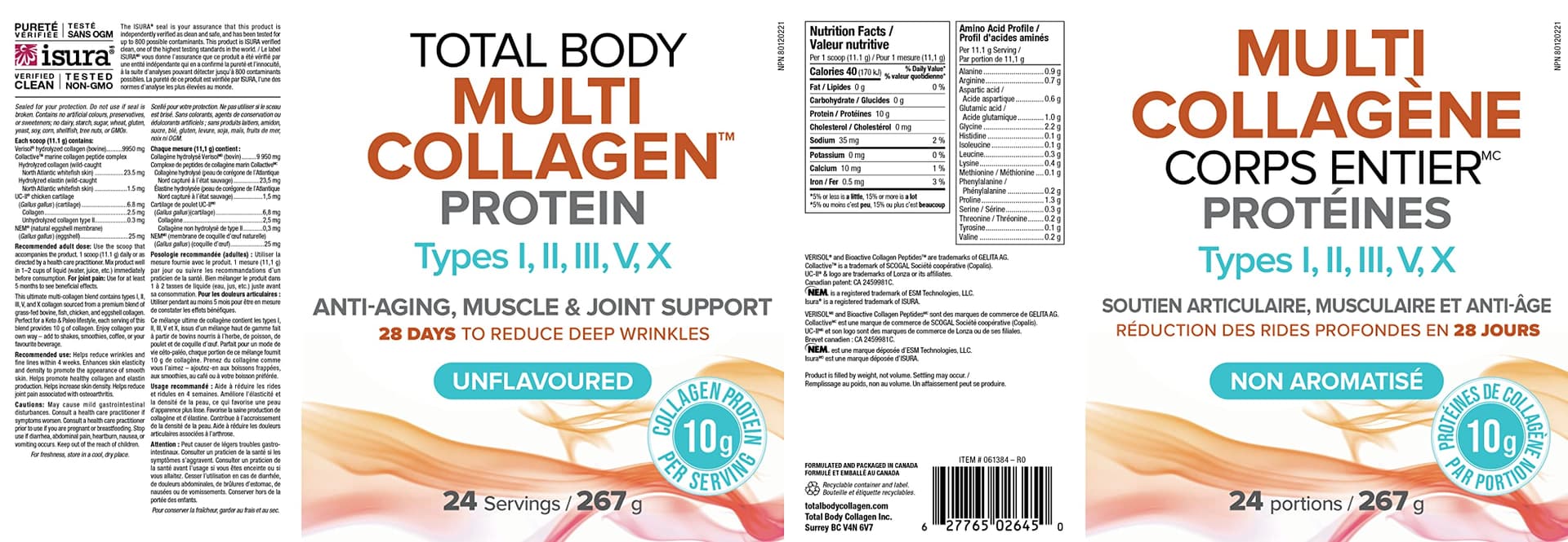 Natural Factors Total Body Multi Collagen Protein, 267g – Bild 8
