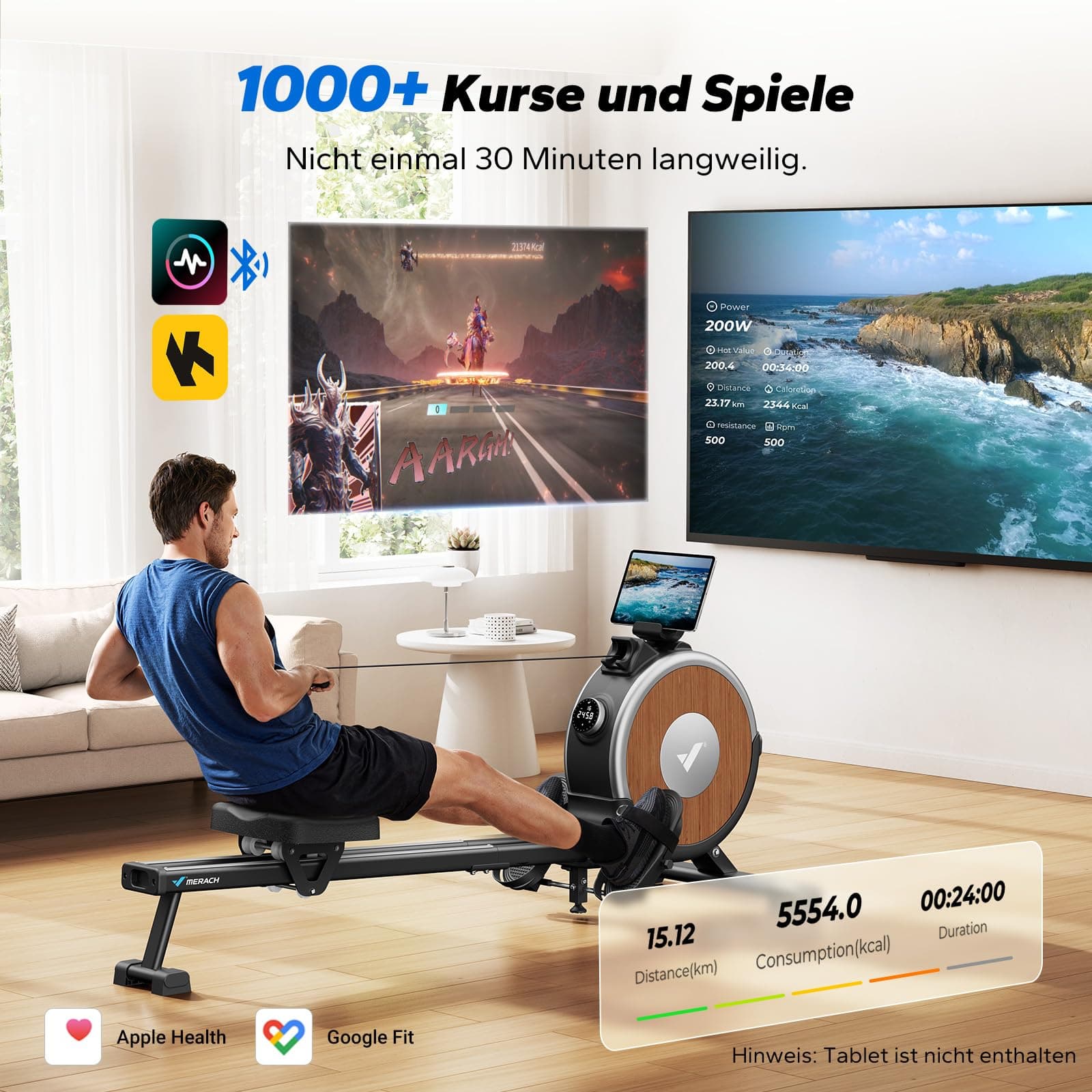 MERACH Magnetisches Rudergerät für Zuhause – Bild 5