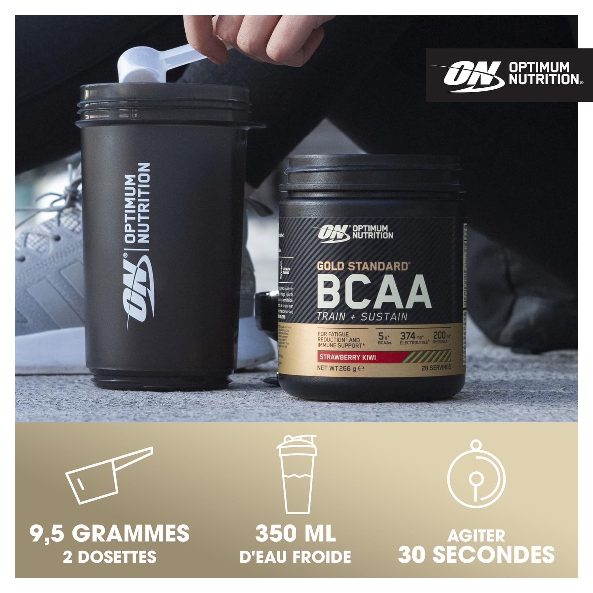 Optimum Nutrition Gold Standard BCAA Train + Sustain – Bild 4