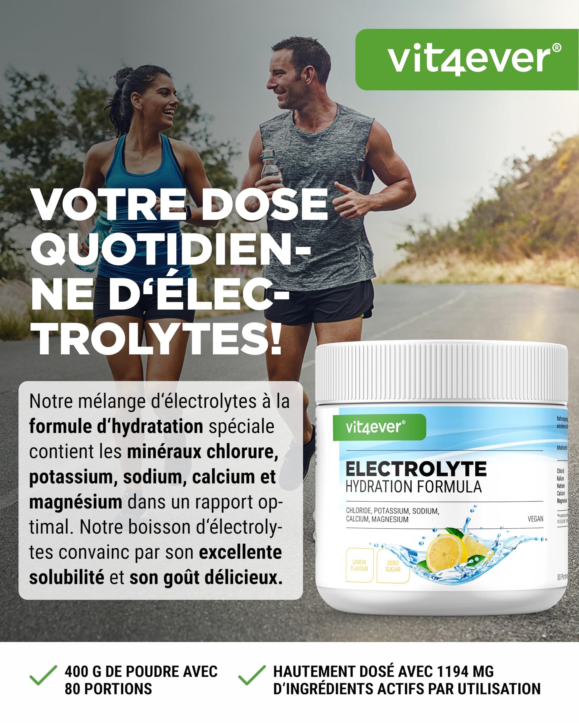 Vit4ever Elektrolyte - 400 g – Bild 2