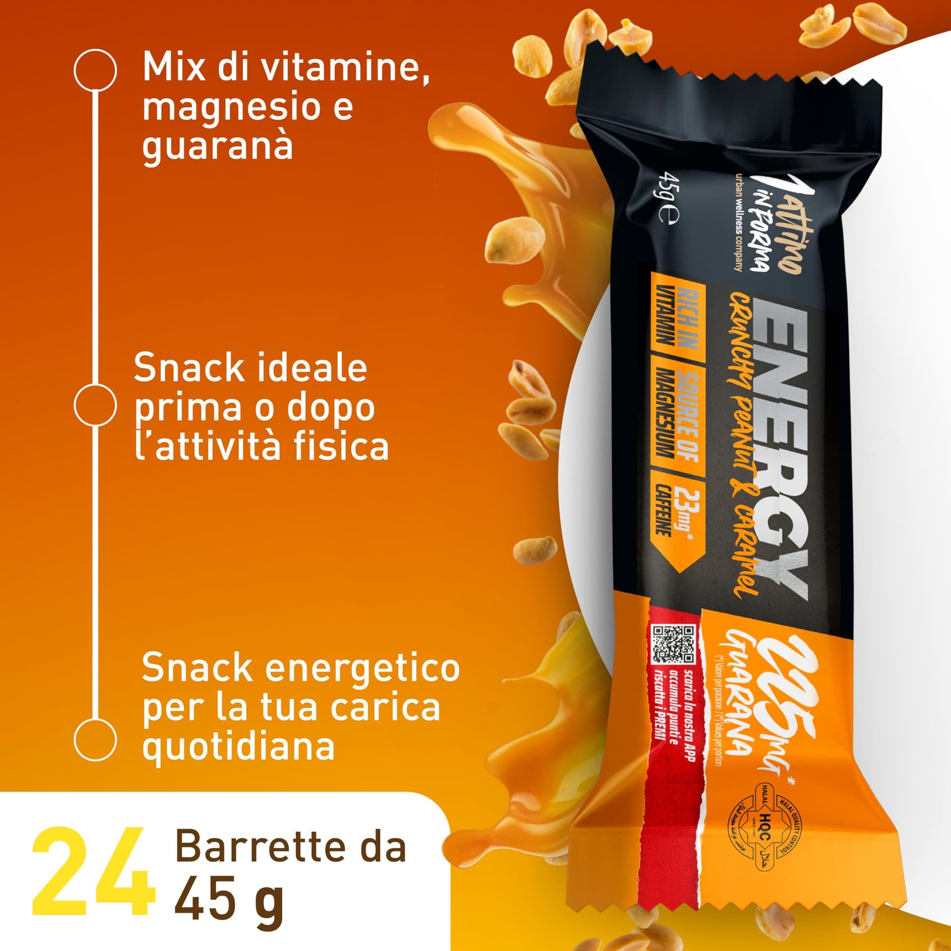 1 ATTIMO IN FORMA Barrette Energetiche Crunchy 24x45g – Bild 7