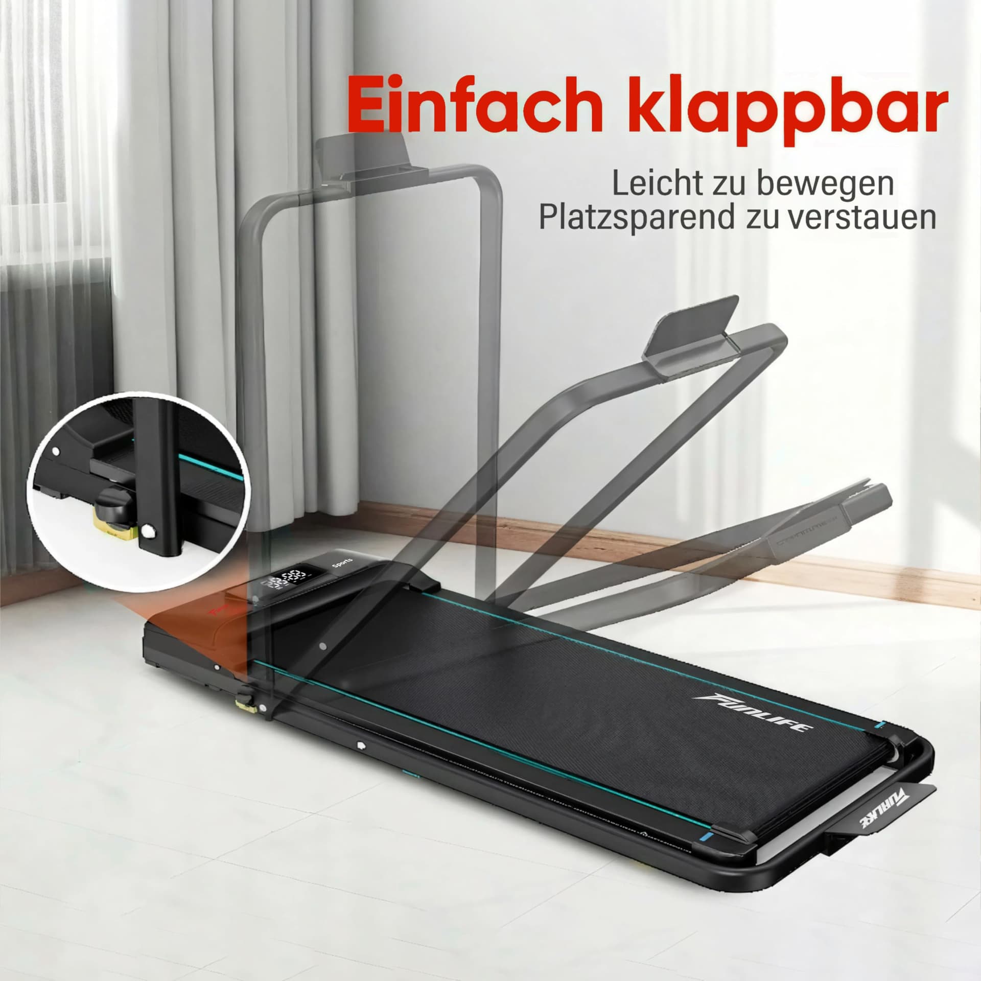 FunLife F1 Laufband für Zuhause klappbar – Bild 8