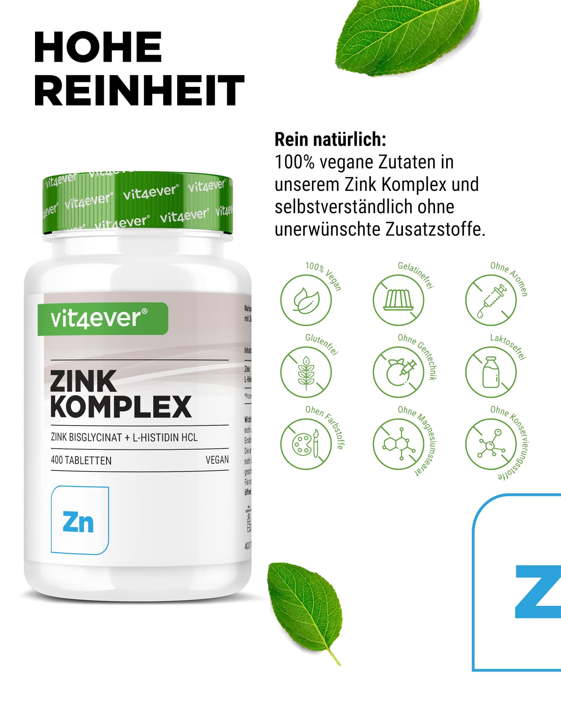 Vit4ever Zinc 25 mg – Bild 3