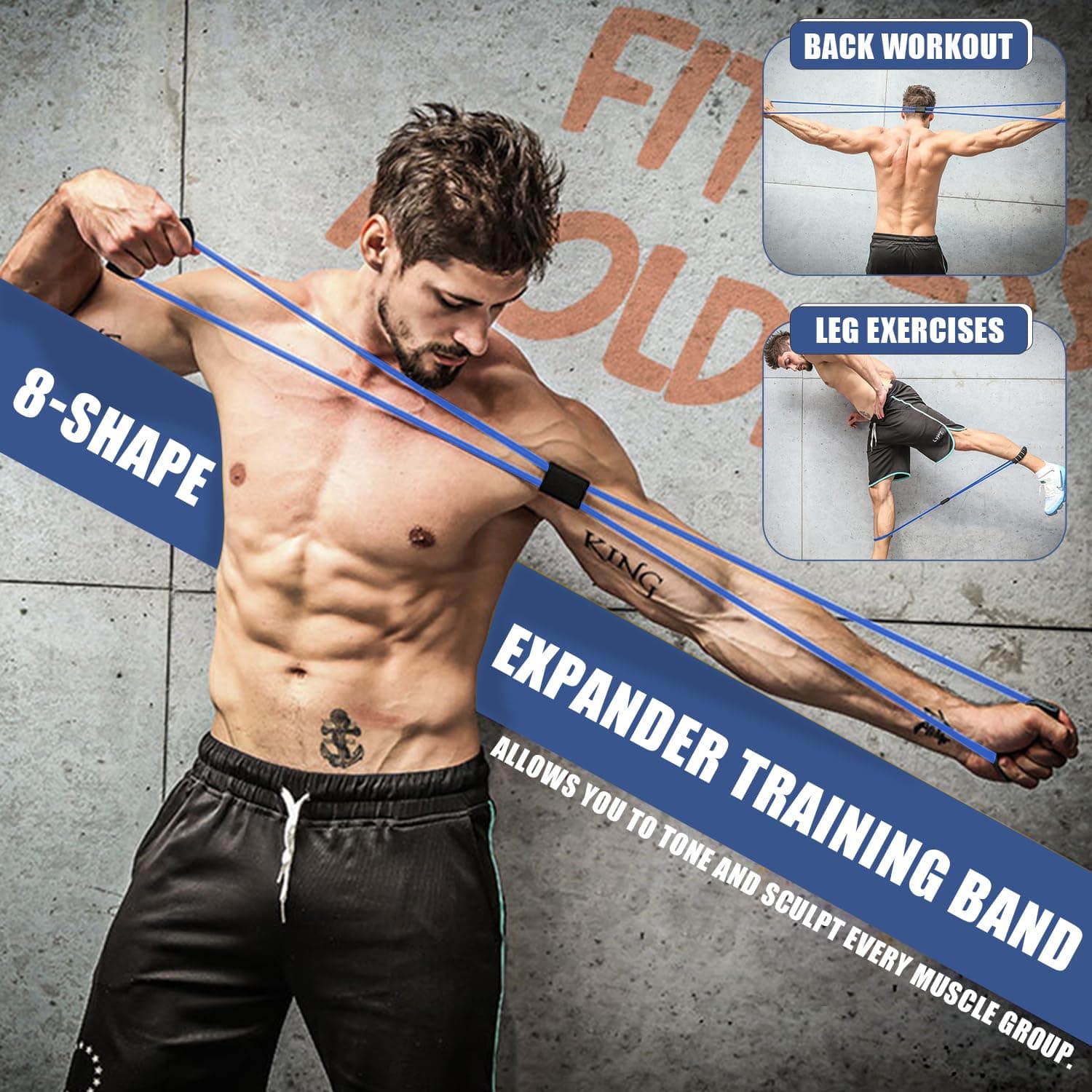 Taimasi 23Pcs Resistance Bands Set Workout Bands – Bild 6