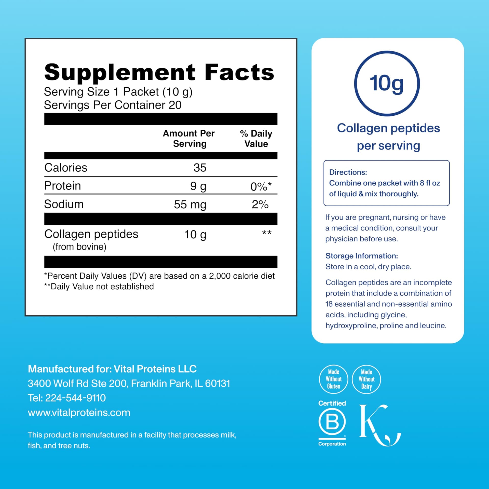 Vital Proteins Collagen Peptides Powder Supplement – Bild 3