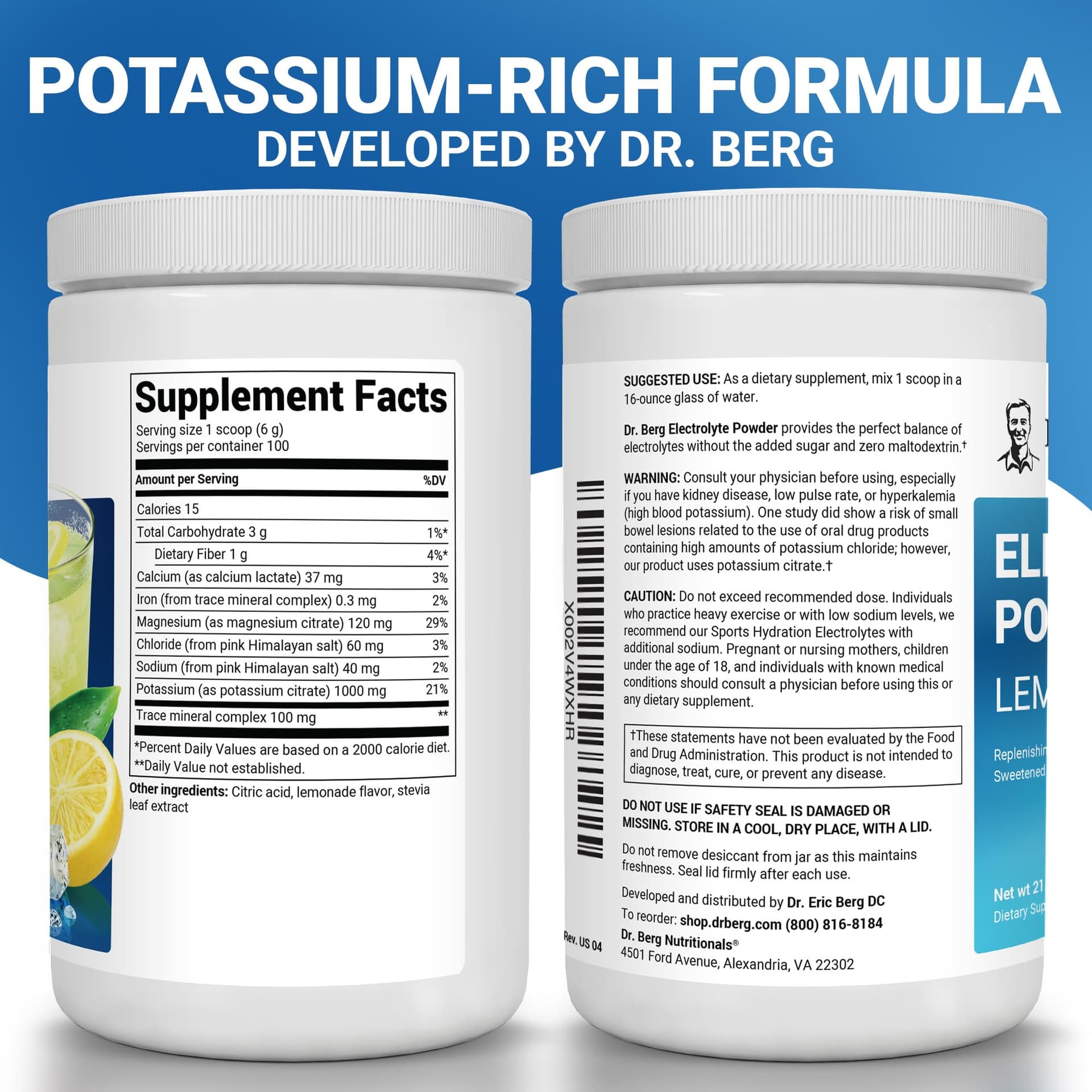 Dr. Berg Nutritionals Dr. Berg Zero Sugar Hydration Keto Electrolyte Powder – Bild 2