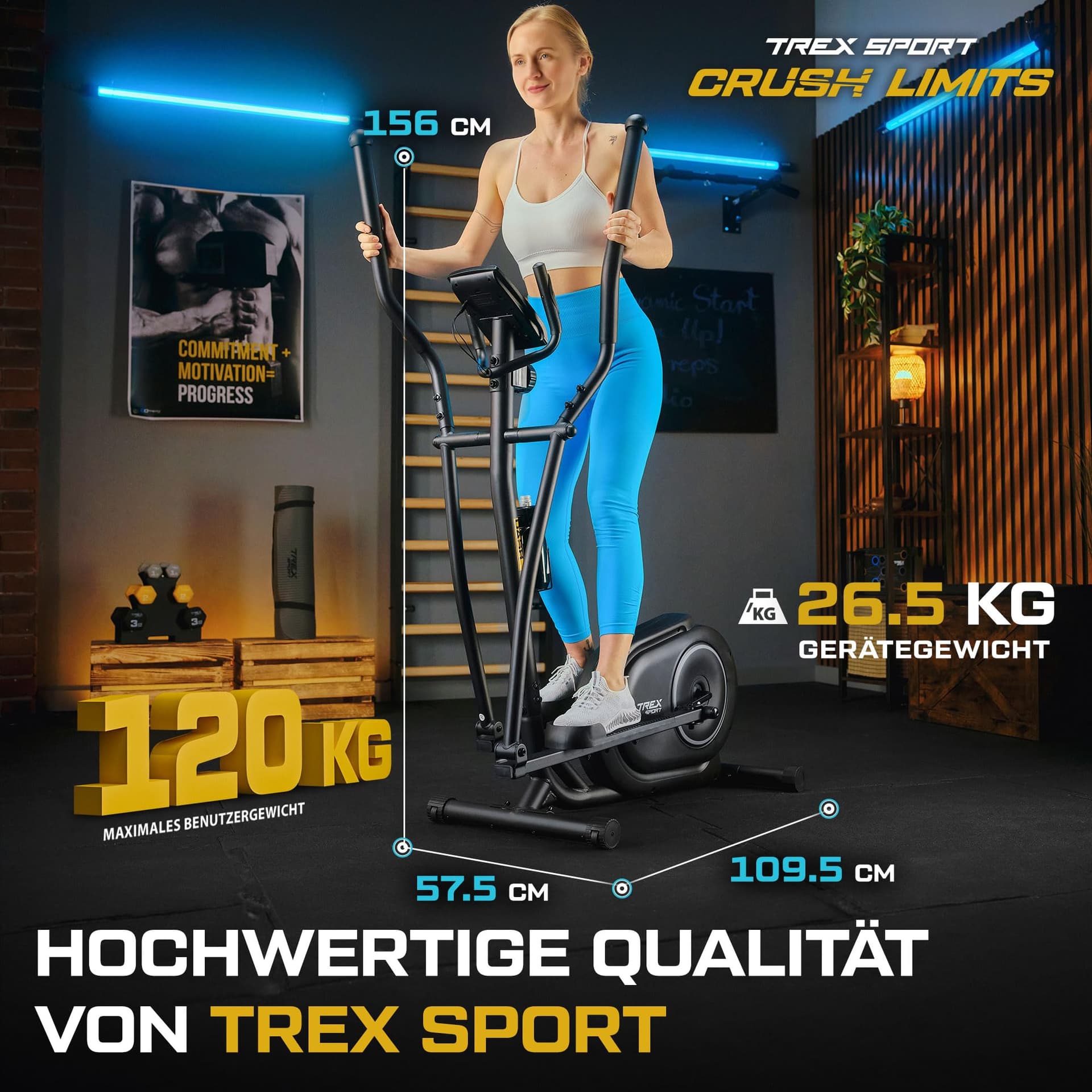 TREX SPORT Crosstrainer für zuhause TX-400CT – Bild 2