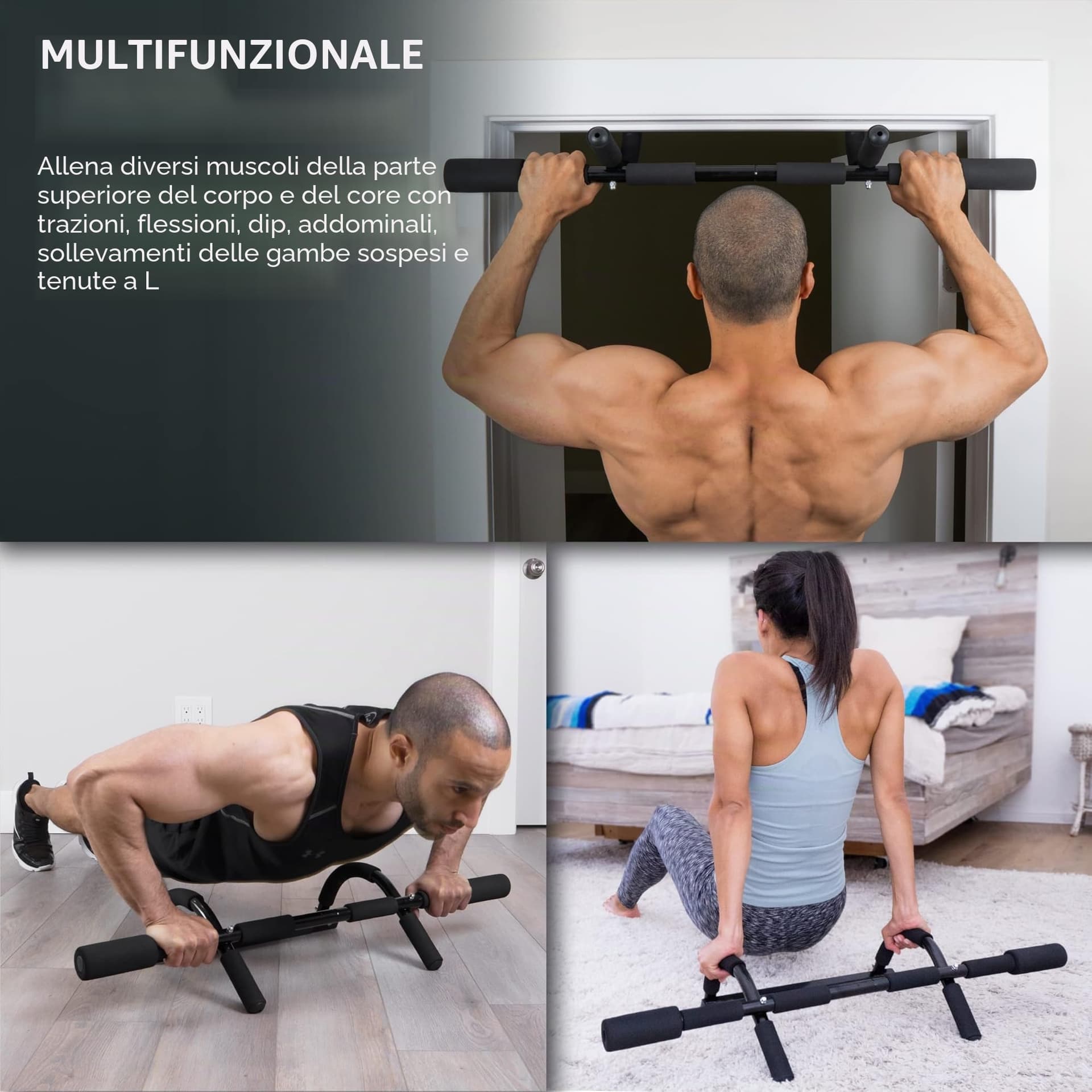ProsourceFit Multi-Grip Lite Pull Up/Chin Up Bar – Bild 6