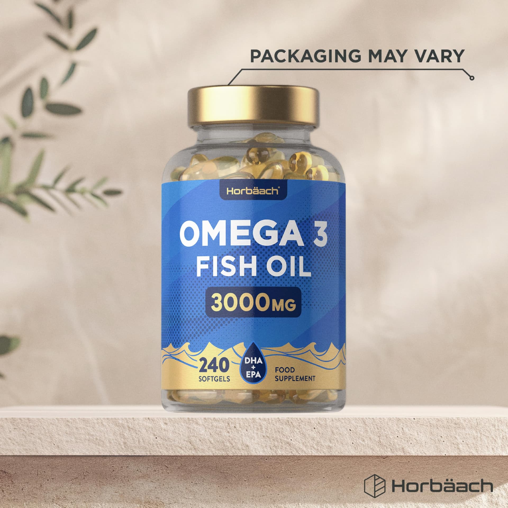 Horbäach Omega 3 Capsules High Strength Fish Oil – Bild 4