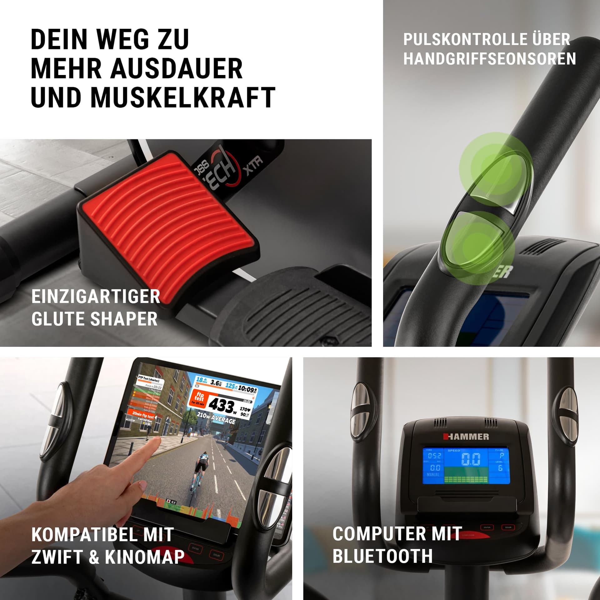 HAMMER Crosstrainer Crosstech XTR BT – Bild 4