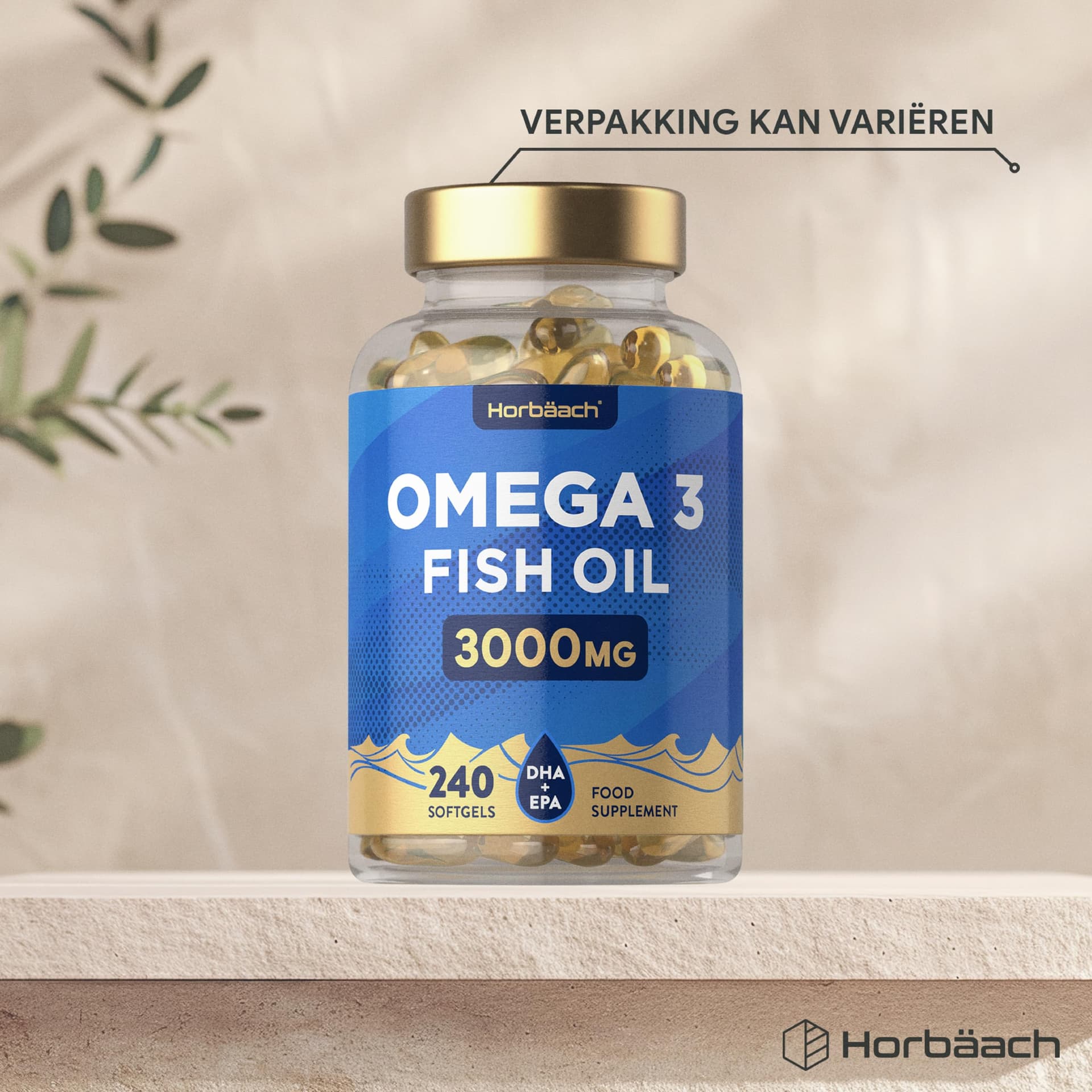 Horbäach Omega 3 Olio di Pesce 3000mg – Bild 5