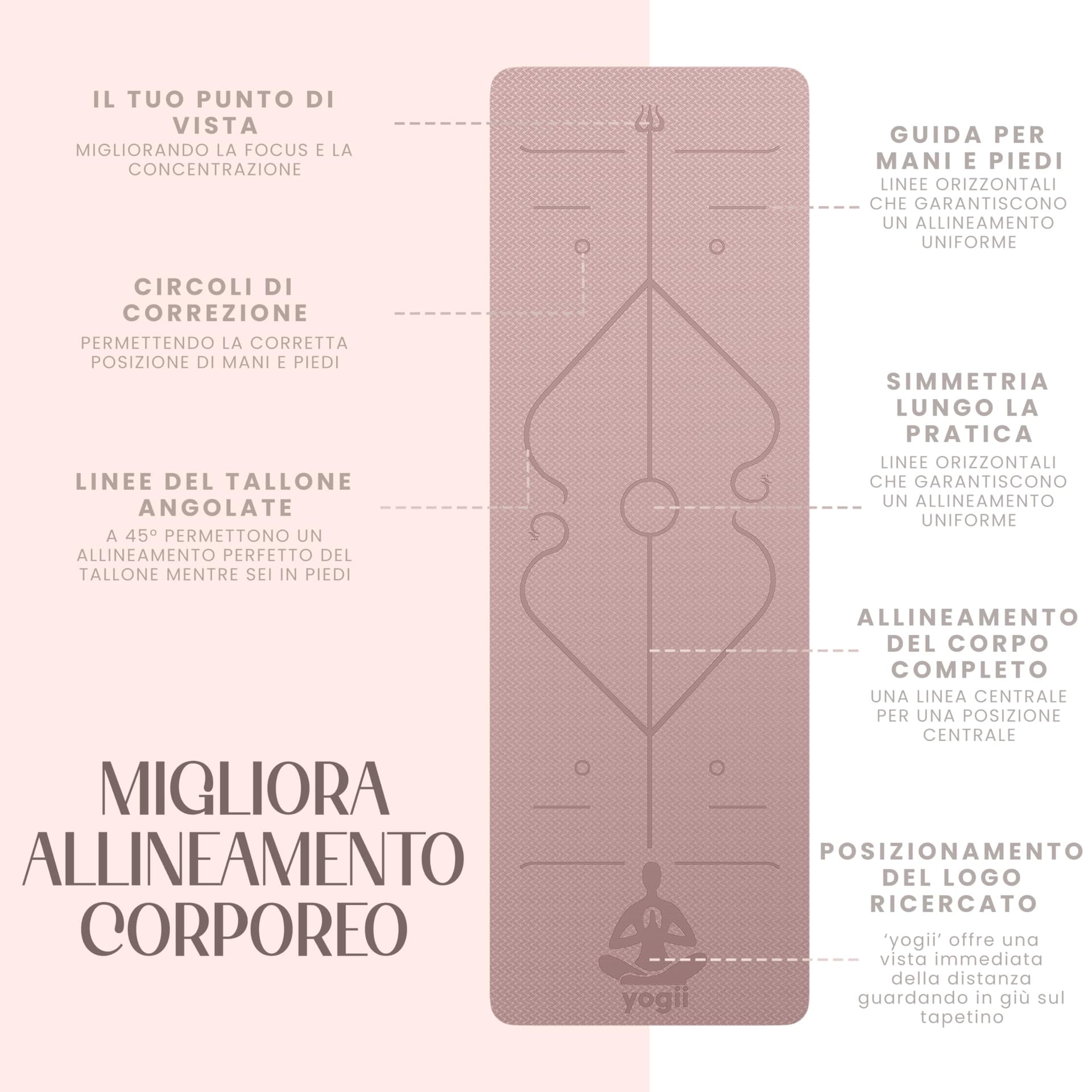 Yogii Tapis de Yoga 6 mm Antidérapant – Bild 5