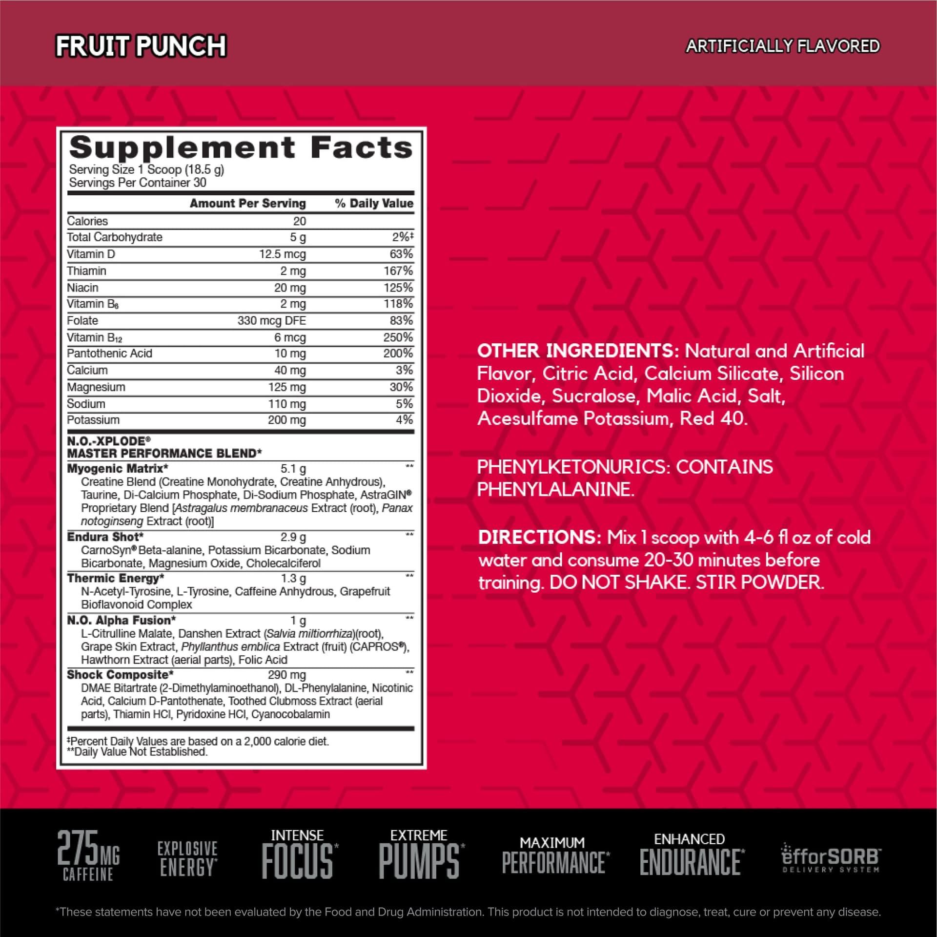BSN N.O.-XPLODE Pre Workout Powder – Bild 2
