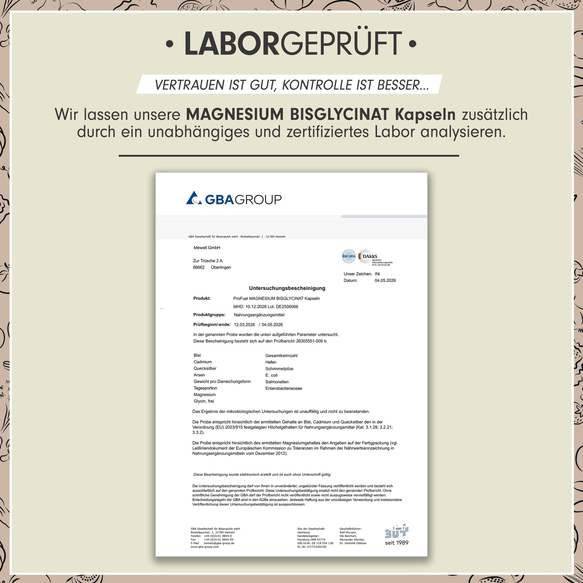 ProFuel Magnesium Bisglycinat Kapseln 240x – Bild 5