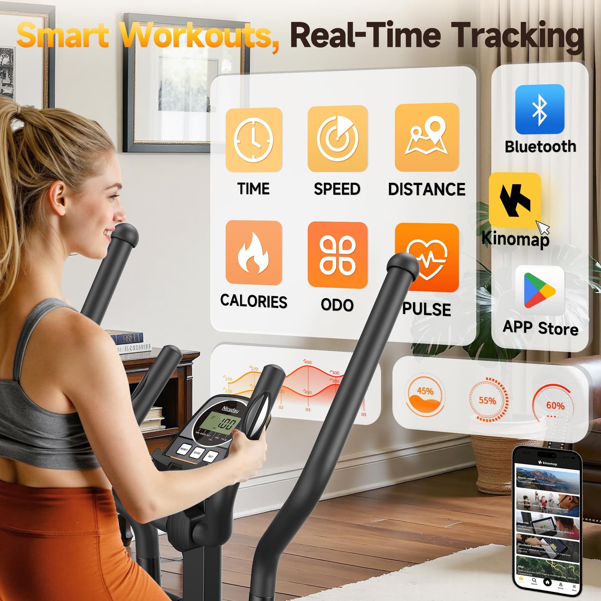 Niceday Elliptical Exercise Machine – Bild 8