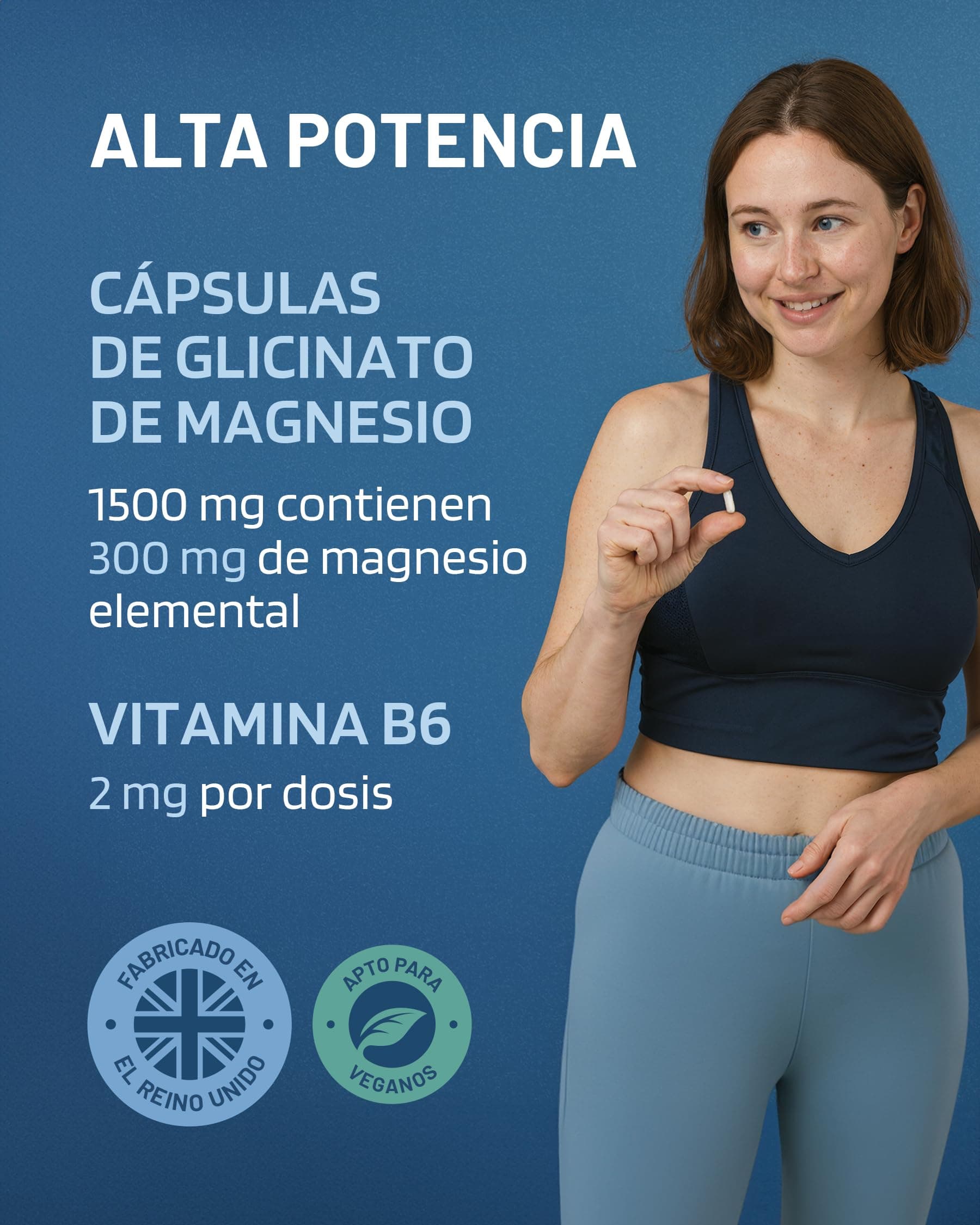 PharmaZen Magnésium Bisglycinate 300 mg + Vitamine B6 – Bild 3
