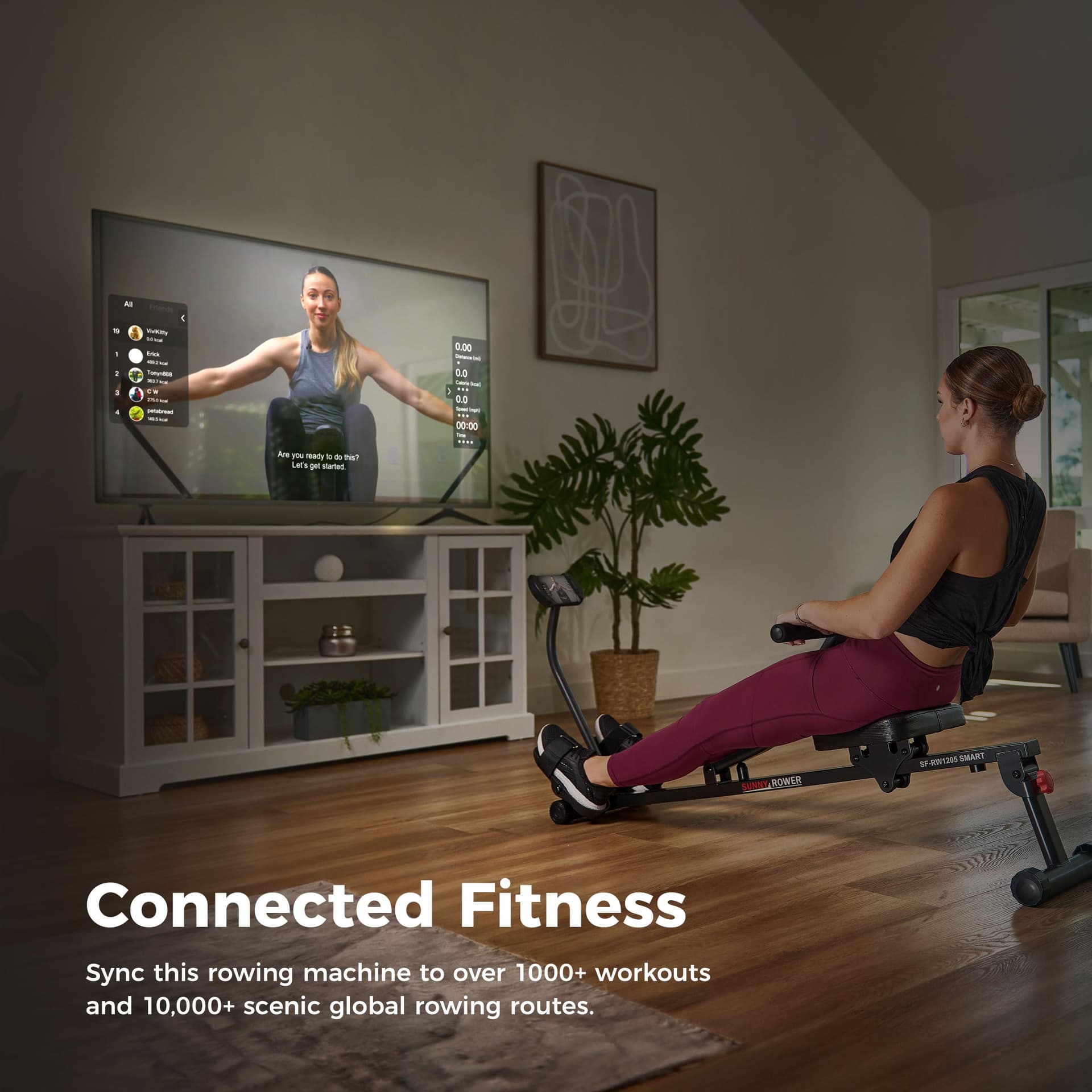 Sunny Health & Fitness Máquina de Remo Compacta y Ajustable – Bild 3