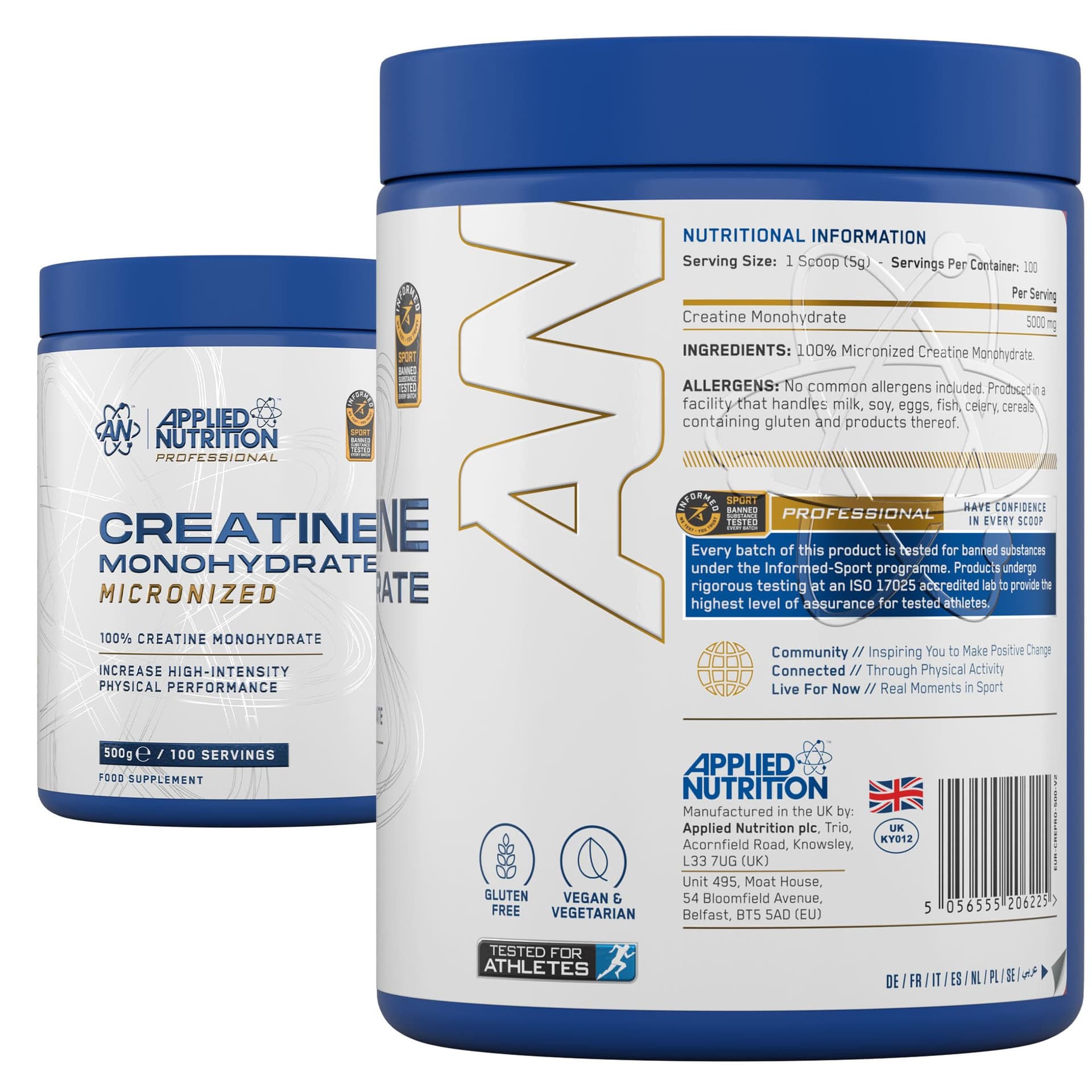 Applied Nutrition Creatine Monohydrate Powder 500g – Bild 8