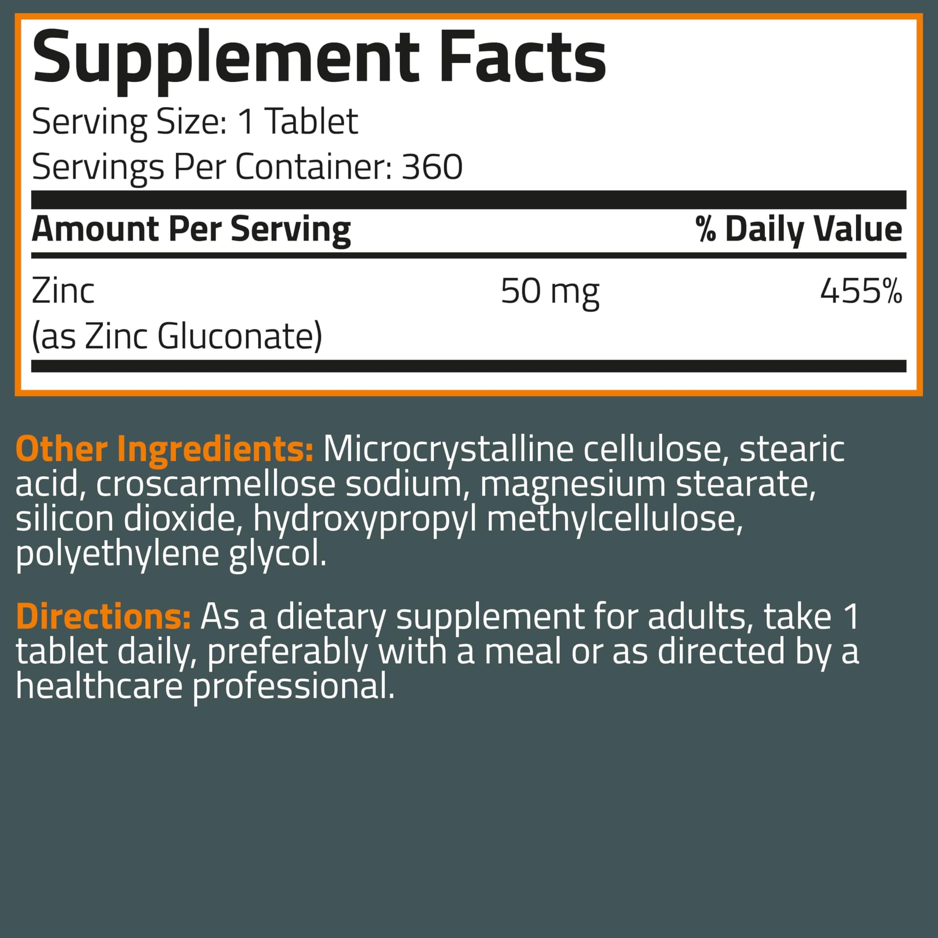 Bronson Zinc 50 MG High Potency Supports Immune – Bild 8