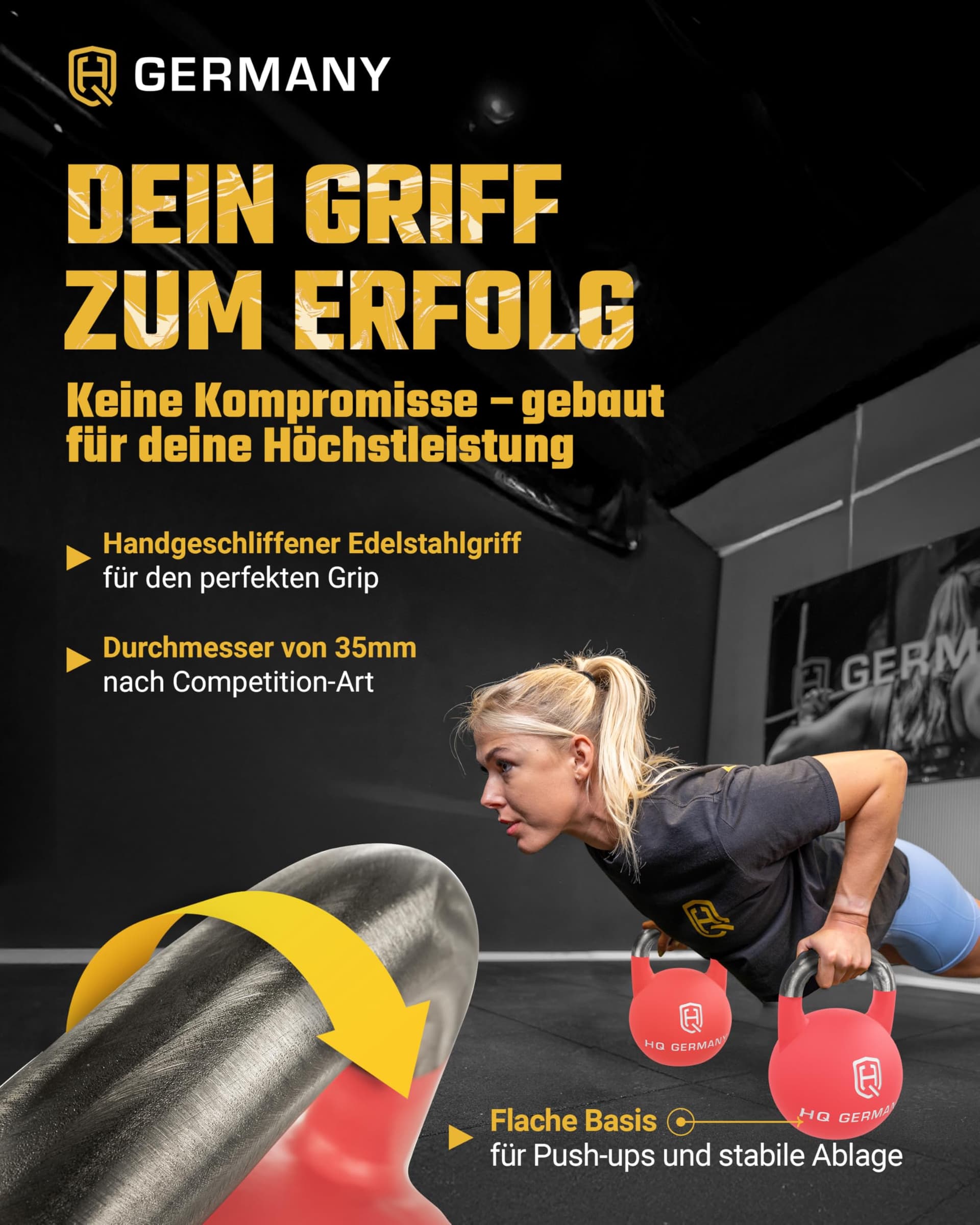 HQ Germany® Competition Kettlebell | 8-36kg – Bild 4