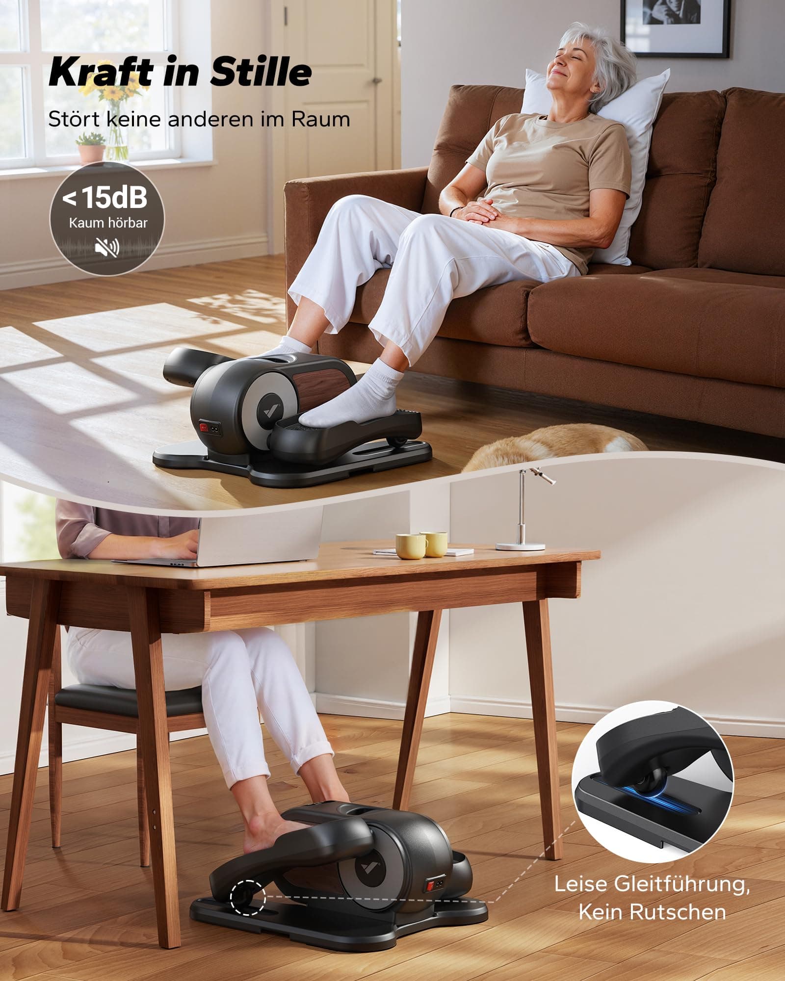 MERACH Untertisch Elektrischer Crosstrainer – Bild 5