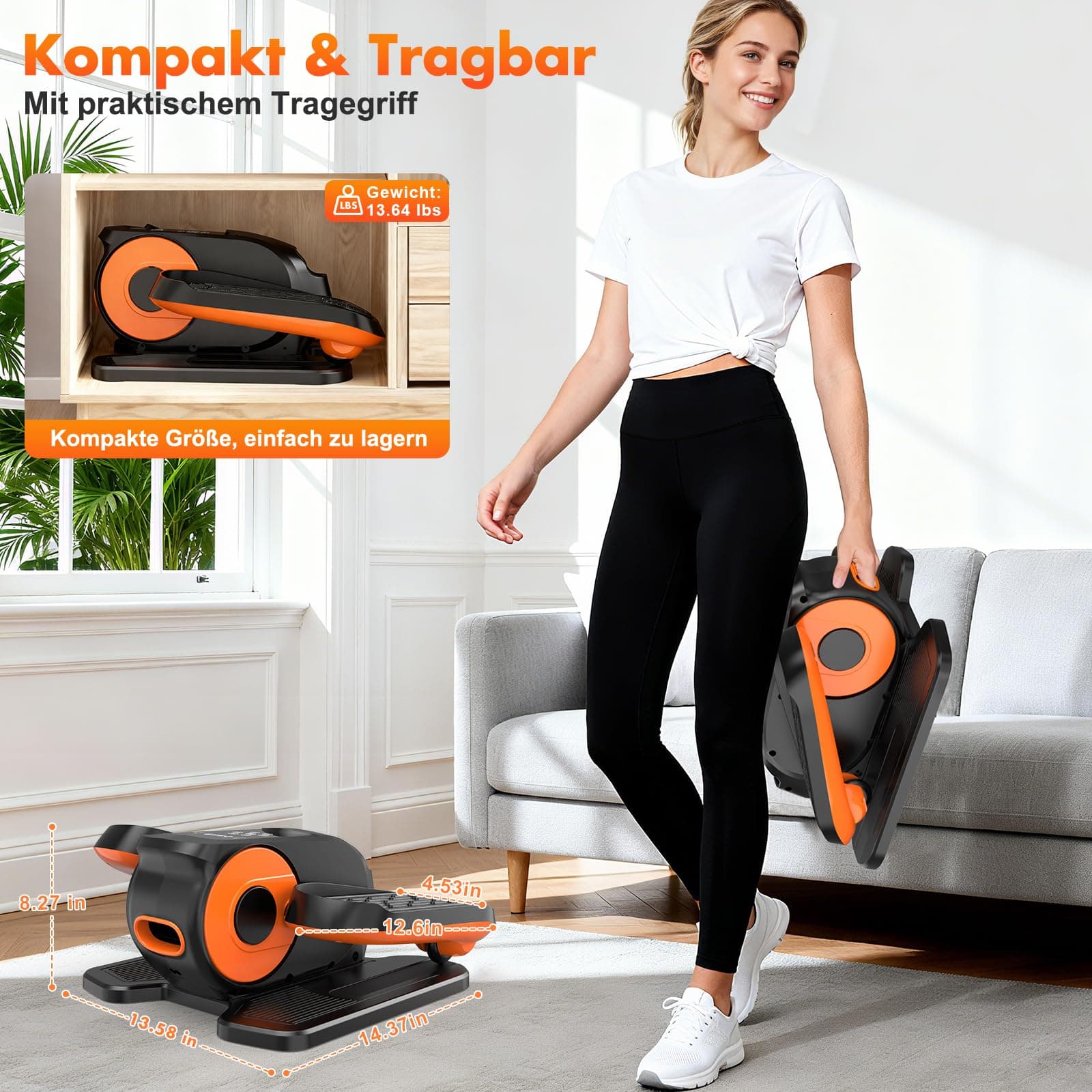 XDDIAS Mini Elektrischer Crosstrainer – Bild 7