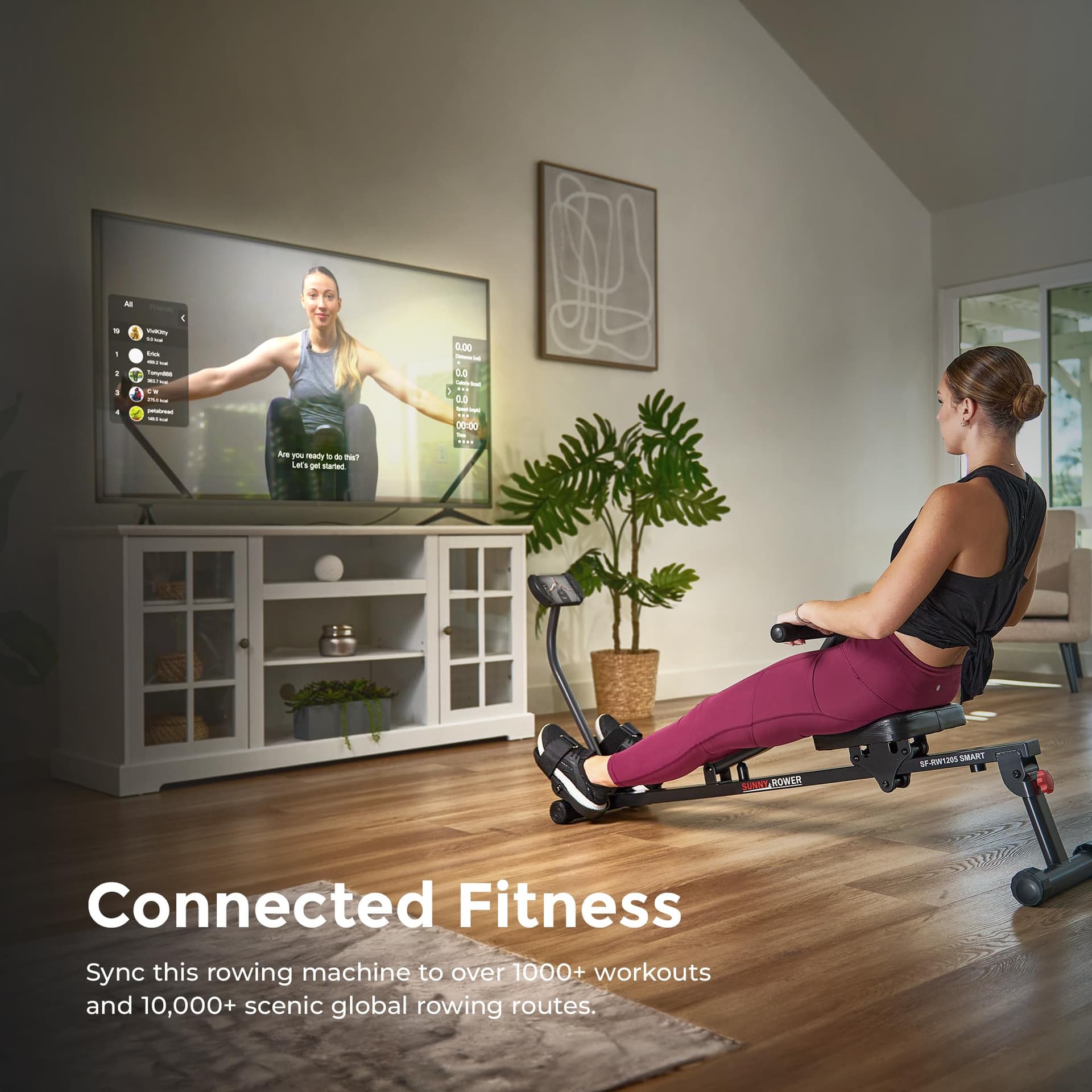 Sunny Health & Fitness Máquina de Remo Compacta y Ajustable – Bild 3
