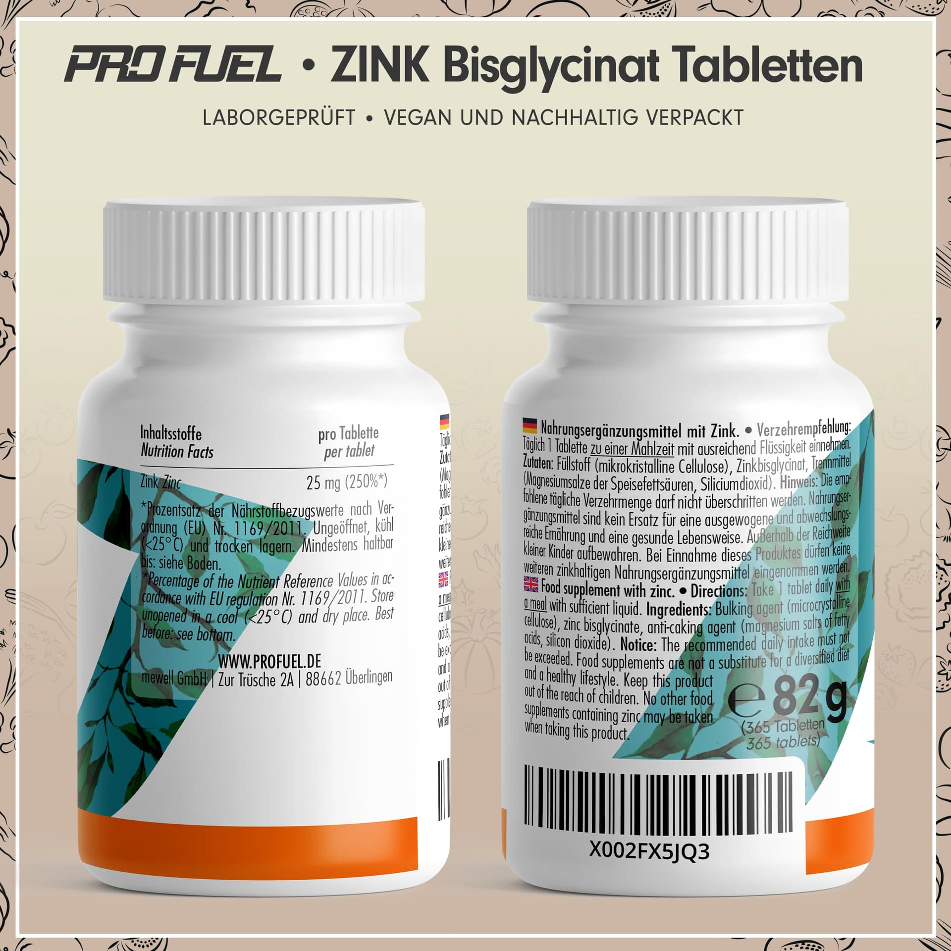 ProFuel Zink 25mg - 365 Tabletten – Bild 6