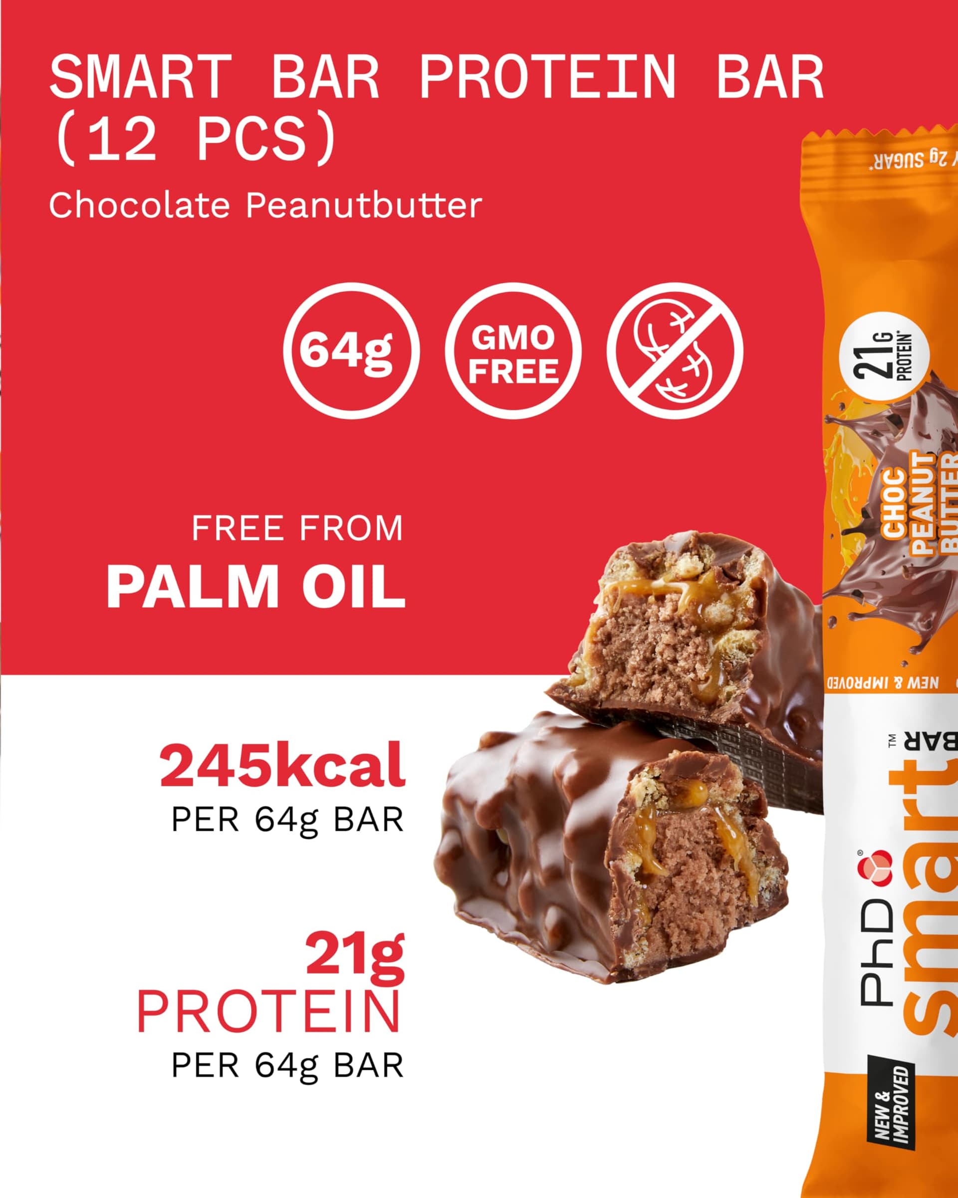 PhD Nutrition Smart Protein Bar Low Calorie – Bild 3