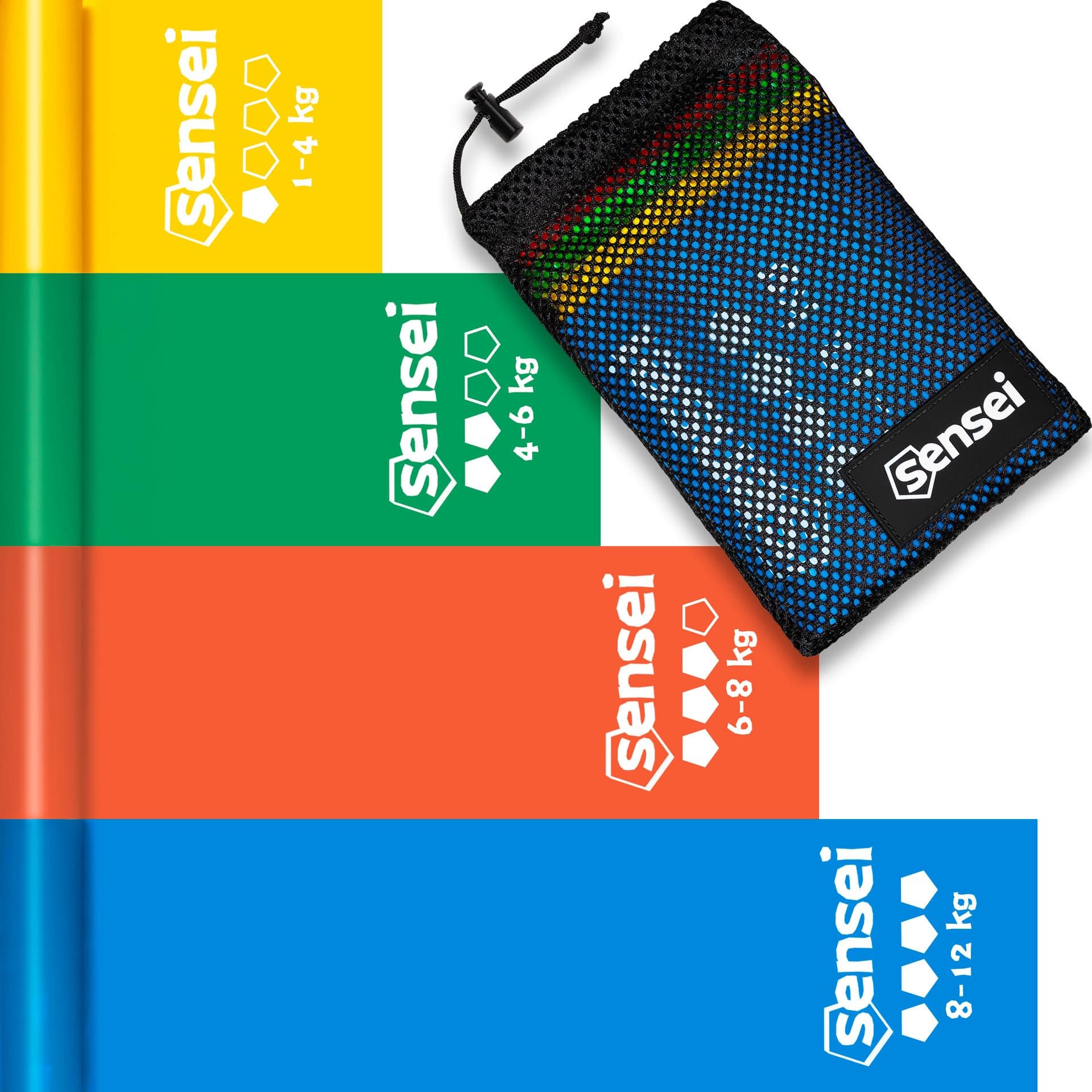 Sensei ® Set d'Élastiques Fitness (1-12 kg – Bild 6